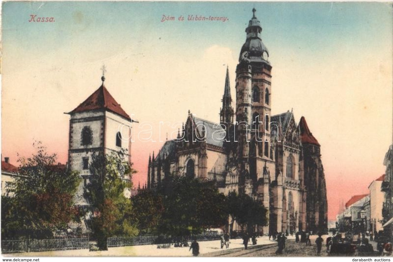 * T2/T3 1916 Kassa, Kosice; Dóm és Urbán Torony / Cathedral, Tower (Rb) - Ohne Zuordnung