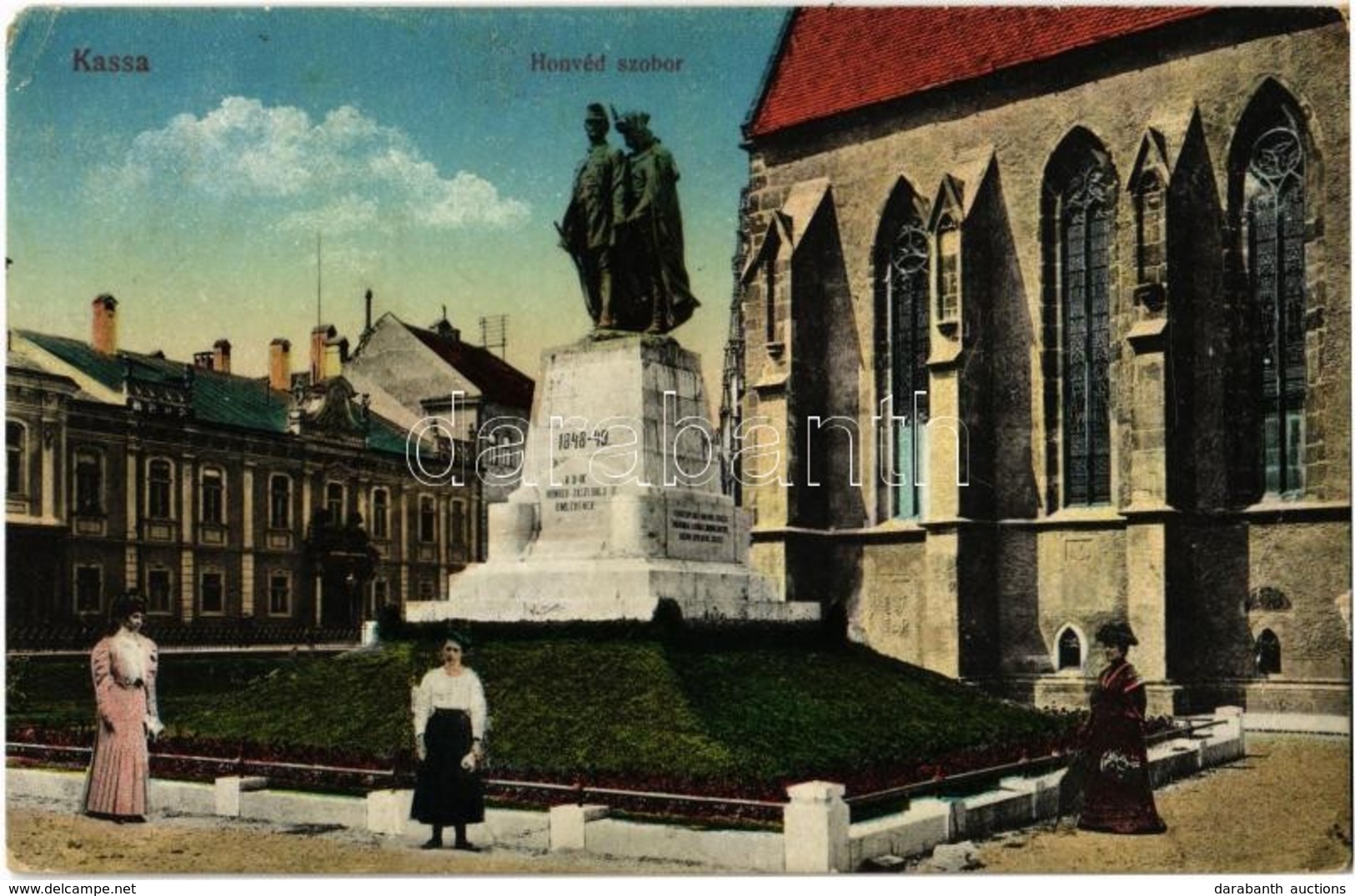 T3 1917 Kassa, Kosice; Honvéd Szobor A 9. Honvéd Zászlóalj Emlékére / Military Monument (kis Sarokhiány / Small Corner S - Ohne Zuordnung