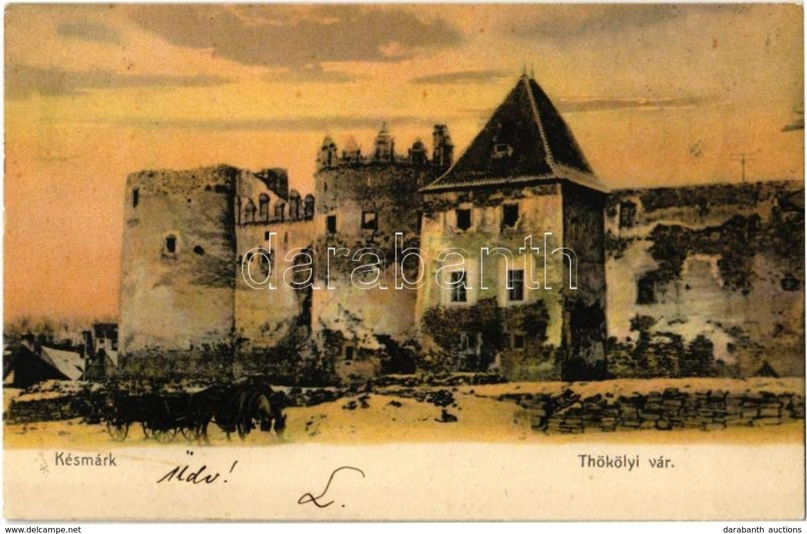 T2/T3 1905 Késmárk, Kezmarok; Thököly Vár. Kiadja Schmidt R. C. / Castle (EK) - Ohne Zuordnung