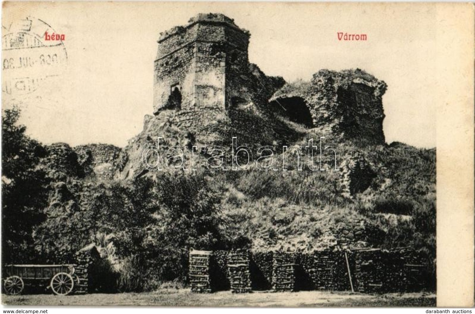 T2 1908 Léva, Levice; Vár. Kiadja Schulcz Ignác 21. / Castle - Ohne Zuordnung