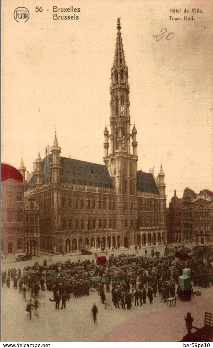 BELGIQUE  BRUXELLES  HOTEL DE VILLE - Aeroporto Bruxelles