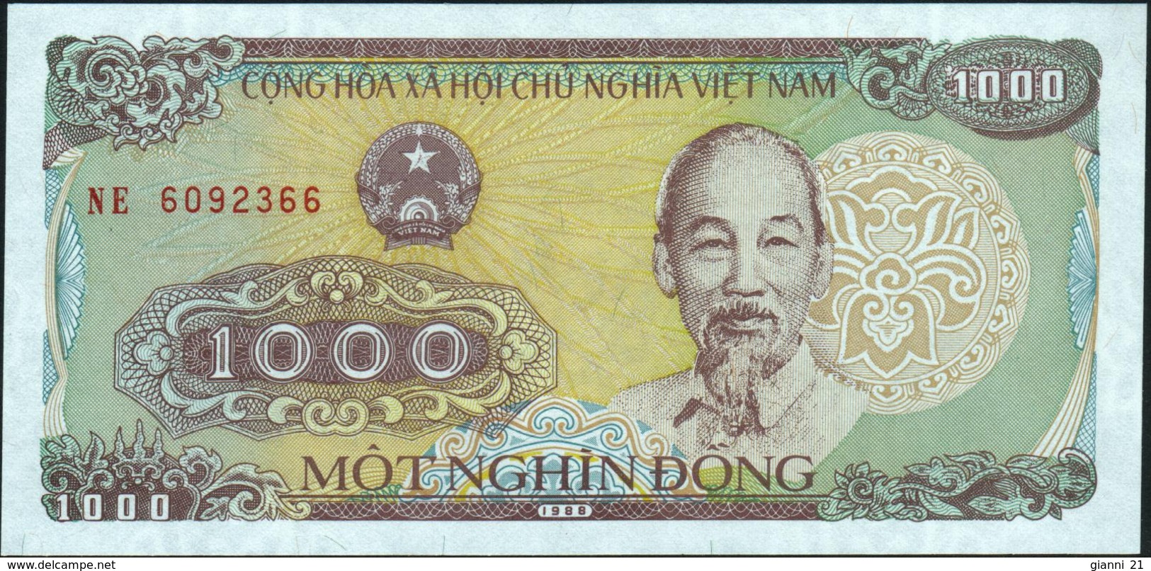 VIETNAM Viet Nam - 1.000 Dong 1988 {small Serial # Digits} UNC P.106 A - Vietnam