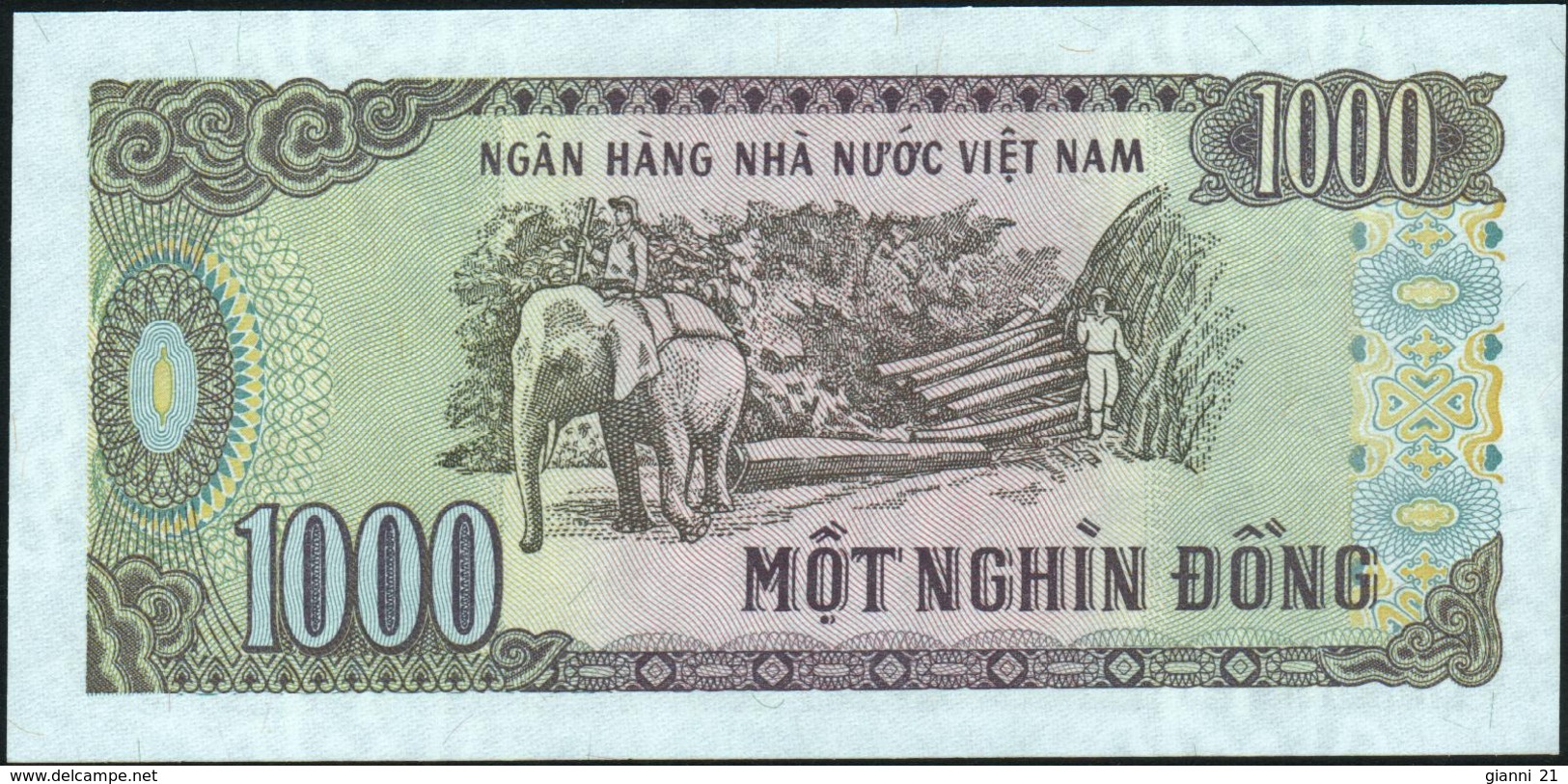 VIETNAM Viet Nam - 1.000 Dong 1988 {small Serial # Digits} UNC P.106 A - Vietnam