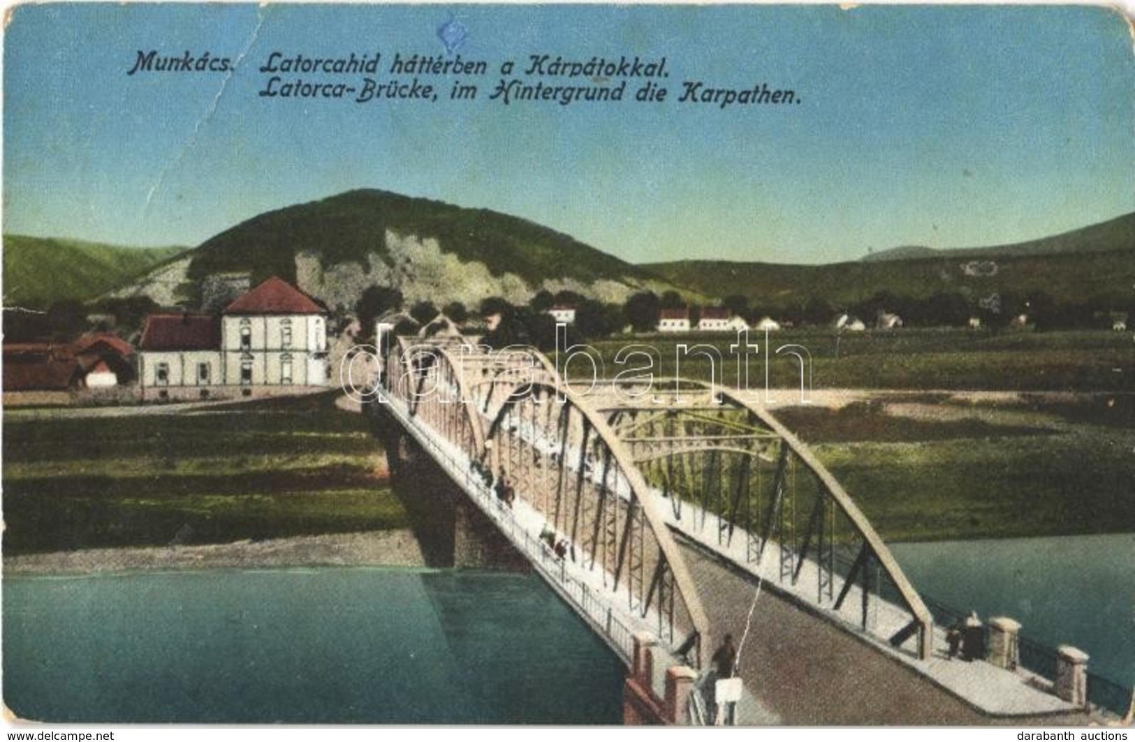 T3 1915 Munkács, Mukacheve, Mukachevo, Mukacevo; Latorca Híd Háttérben A Kárpátokkal / Latorca-Brücke, Im Hintergrund Di - Sin Clasificación