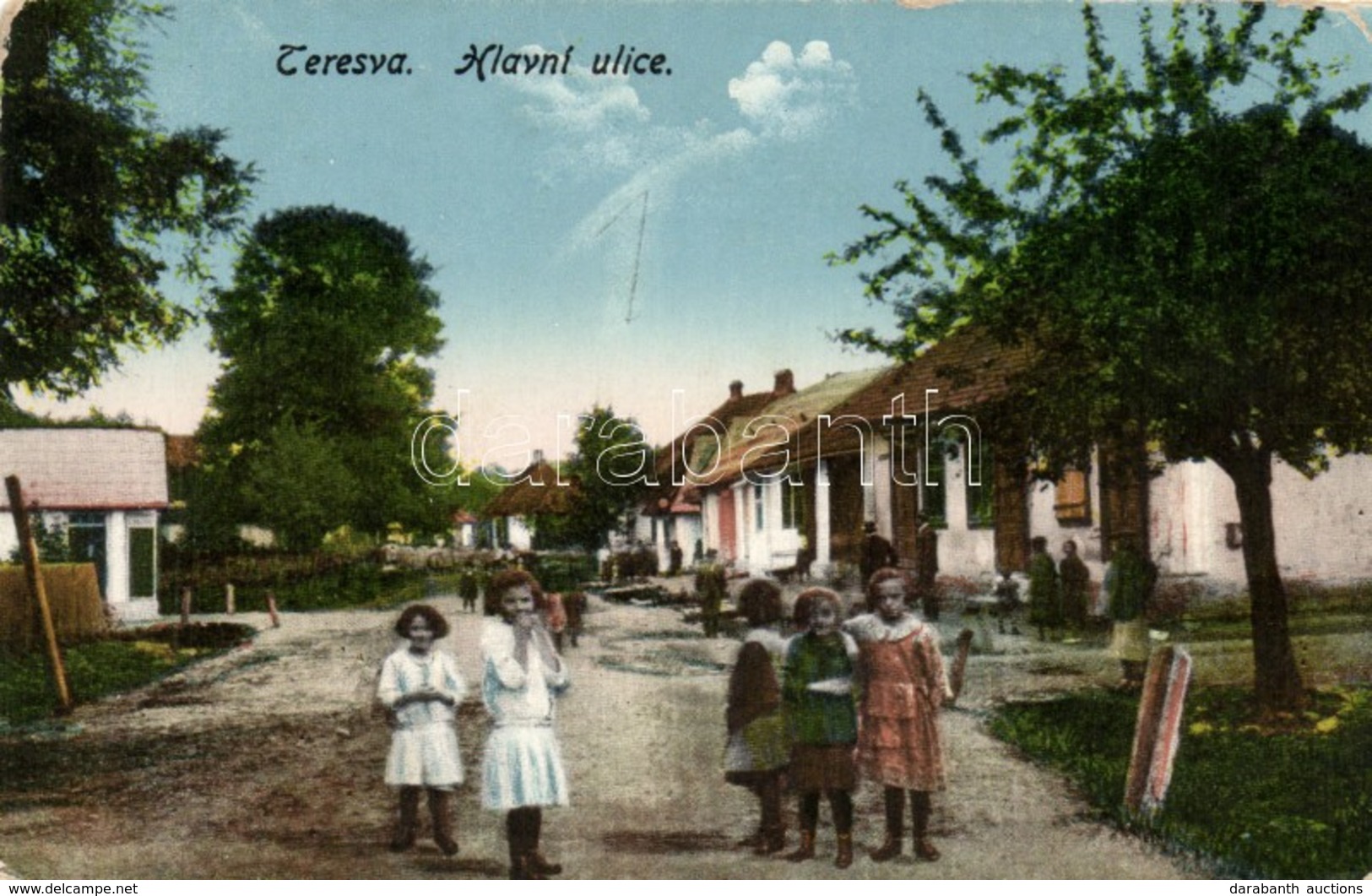 * T3 Taracköz, Teresva; Hlavni Ulice / Fő Utca / Main Street, Children (EB) - Non Classés