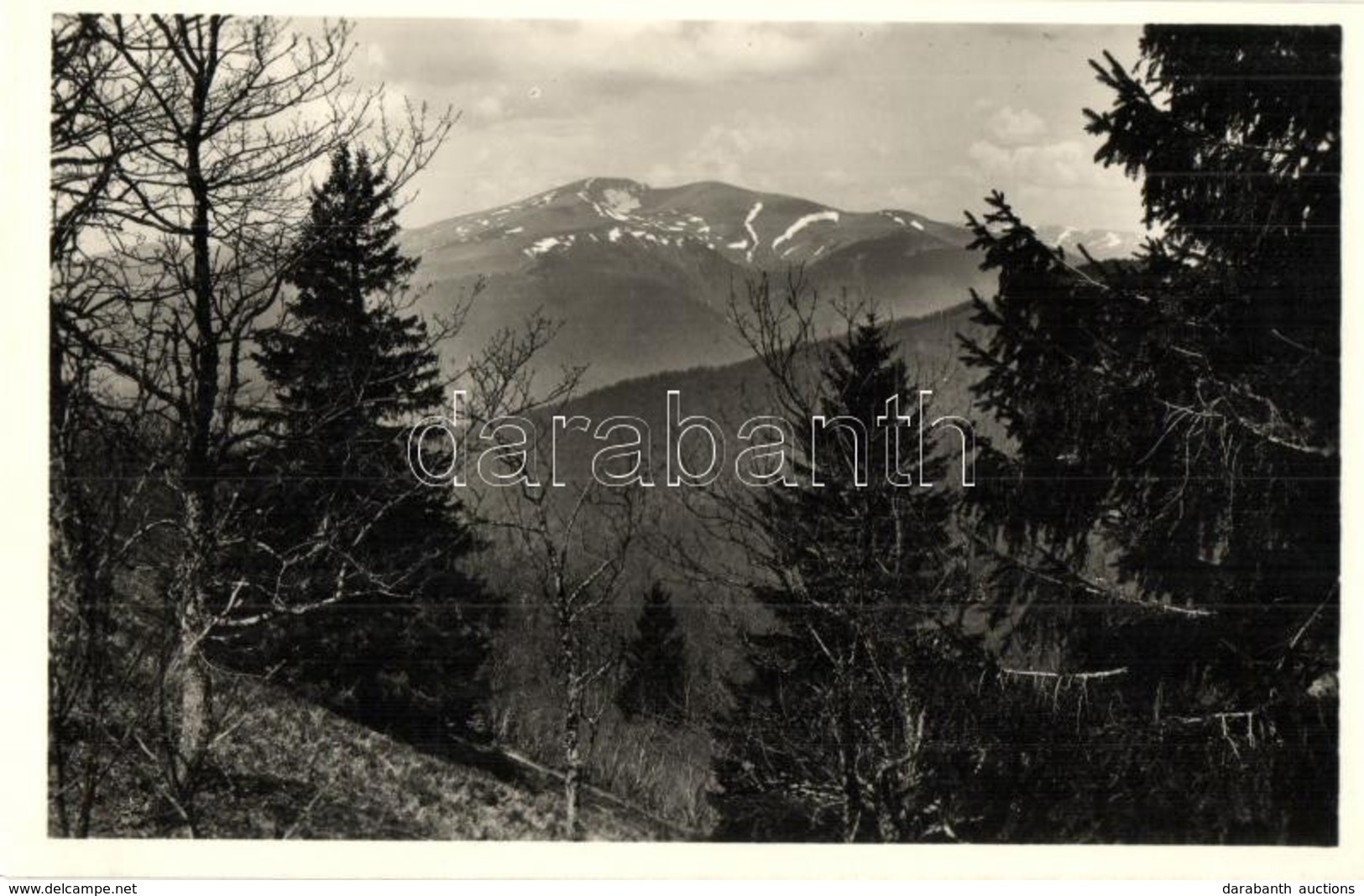 T2 Tiszaborkút, Kvaszi; Bliznica A Mencsulról Nézve / Hora Blyznytsya, Menchul / Mountain Peak - Ohne Zuordnung