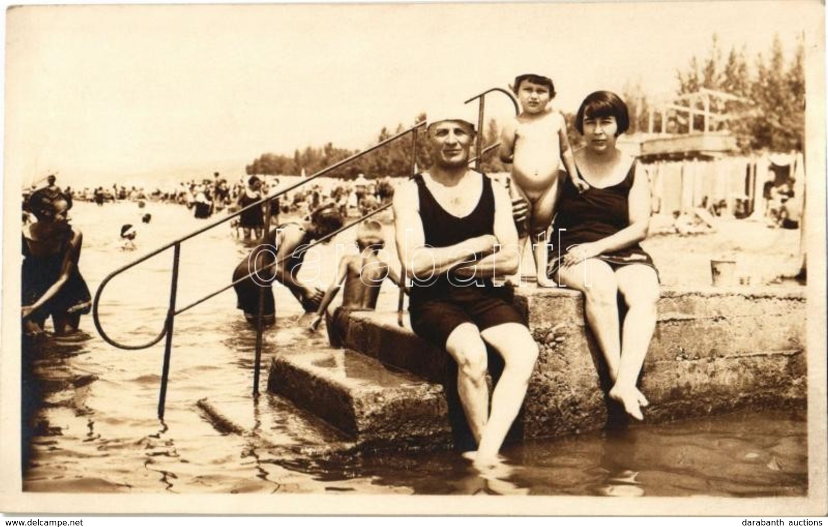 * T2 1928 Crikvenica, Cirkvenica; Fürdőzők / Bathing People, Beach. A. Gojdanic Photo - Non Classés