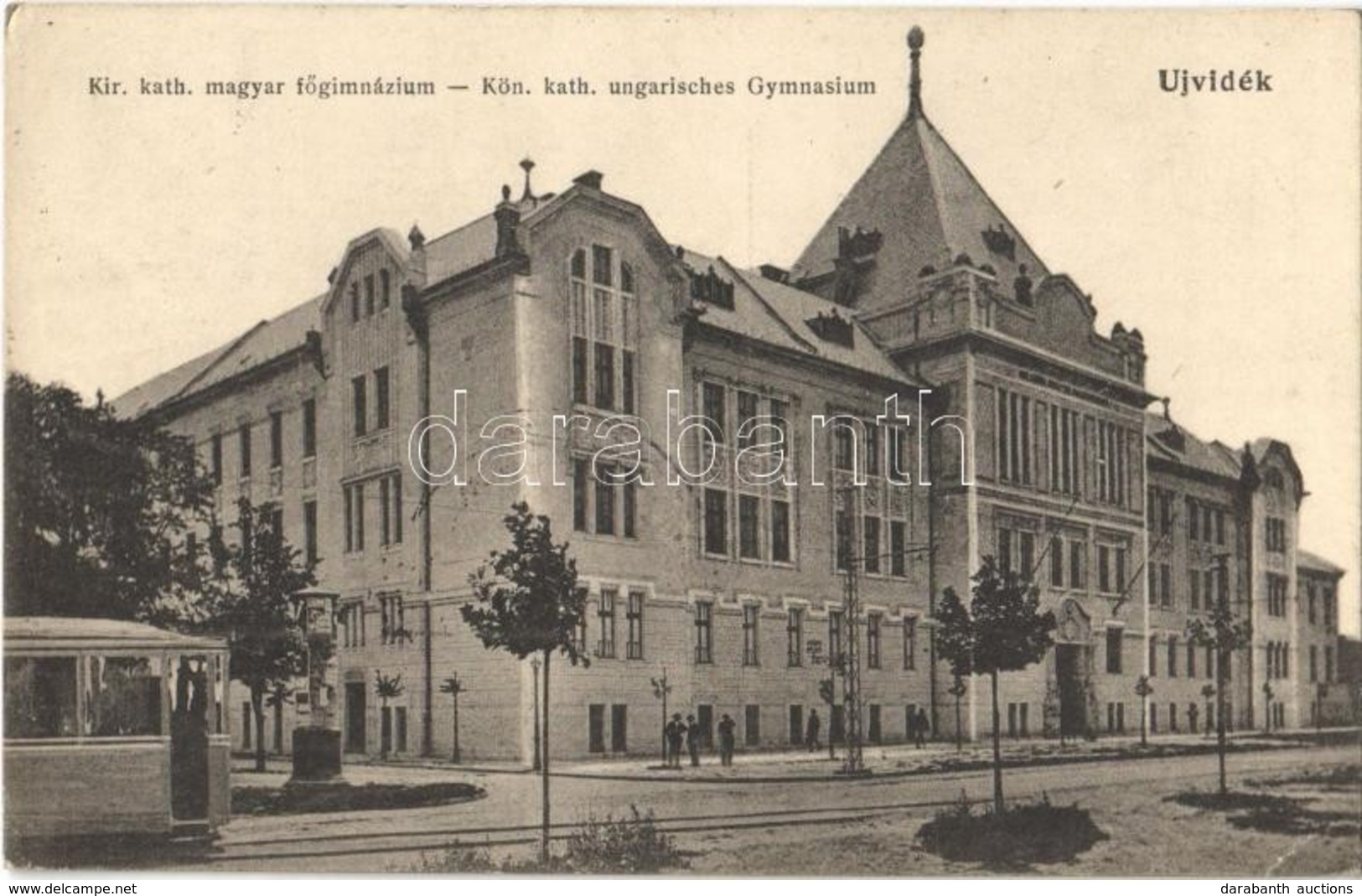 T2/T3 1916 Újvidék, Novi Sad; Kir. Kat. Magyar Főgimnázium. Kiadja Urbán Ignác / Kön. Kath. Ungarisches Gymnasium / High - Unclassified