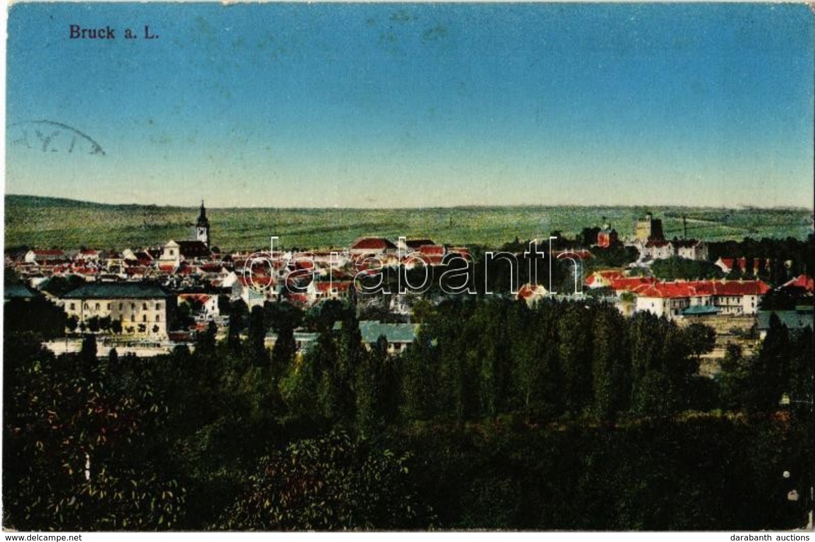 T2/T3 1915 Lajtabruck, Bruck An Der Leitha; Látkép. Kiadja Marie Huber / General View (EK) - Ohne Zuordnung