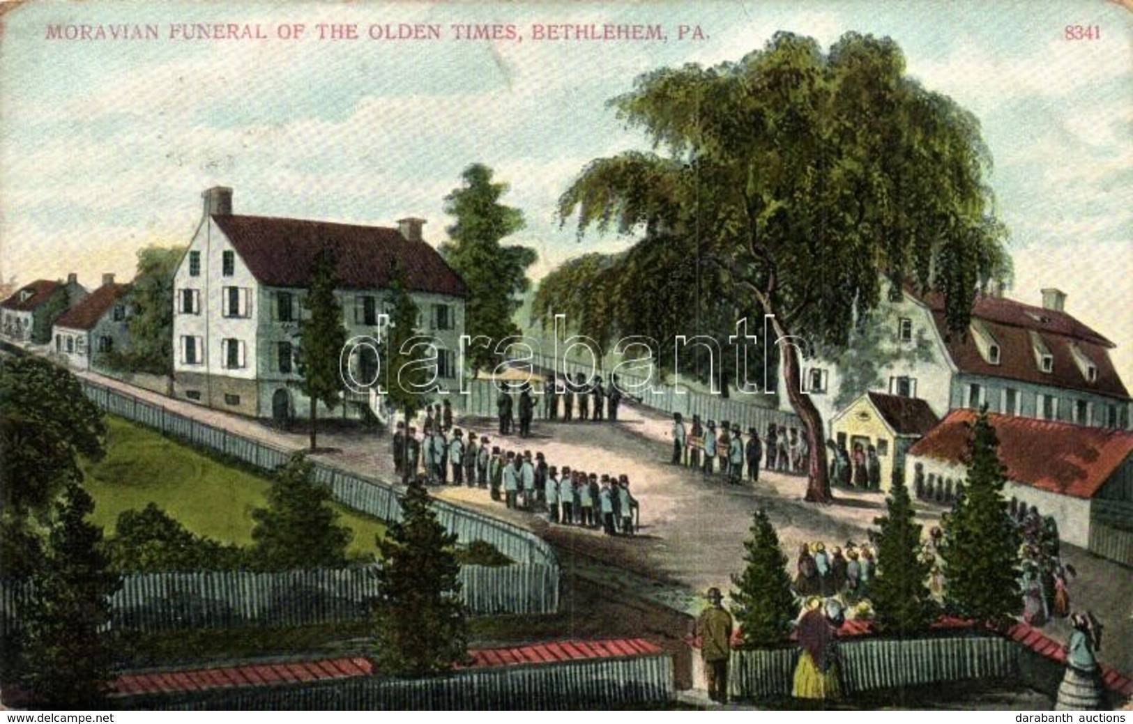 ** T3/T4 Bethlehem, Pennsylvania; Moravian Funeral Of The Olden Times (fa) - Non Classés