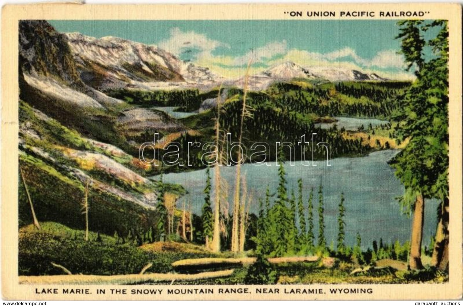 T3 1949 Laramie, Wyoming, Lake Marie In The Snowy Mountain Range (small Tear) - Non Classés