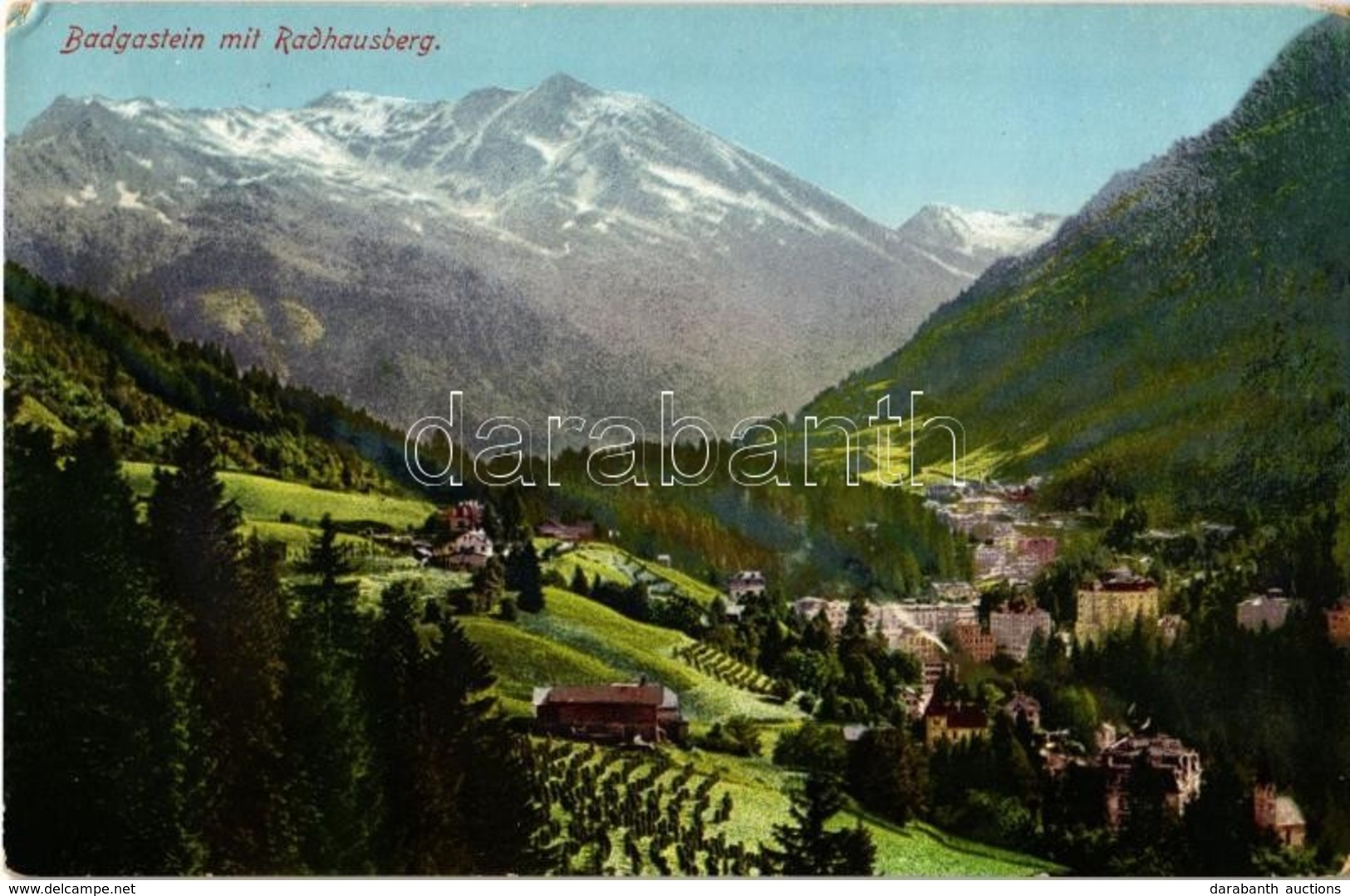 T2 1928 Bad Gastein, Radhausberg / General View, Mountain - Unclassified