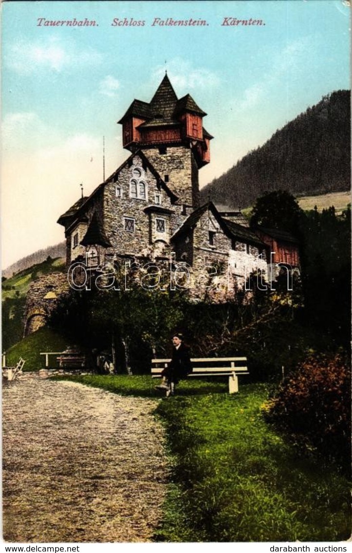 * T1/T2 1912 Obervellach, Karnten, Schloss Falkenstein (Niederfalkenstein), Tauernbahn / Castle - Ohne Zuordnung