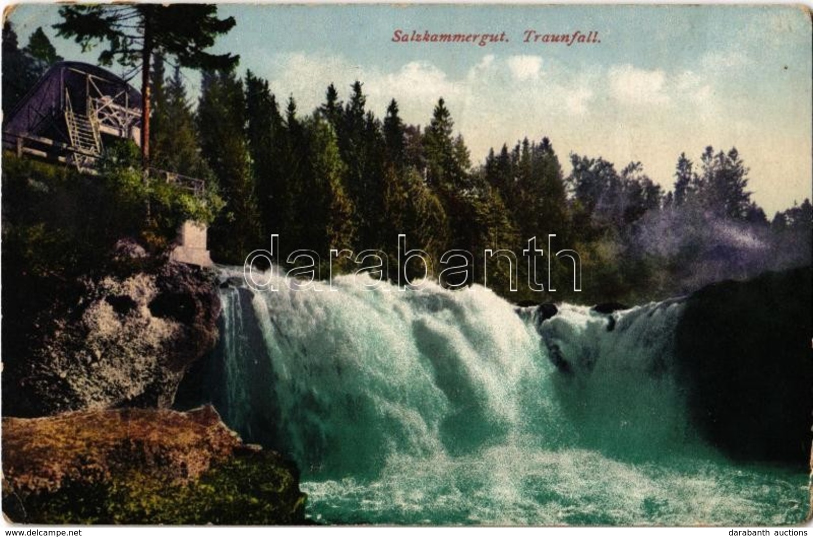 T2 1917 Roitham Am Traunfall, Traunfall, Salzkammergut / Waterfall - Ohne Zuordnung