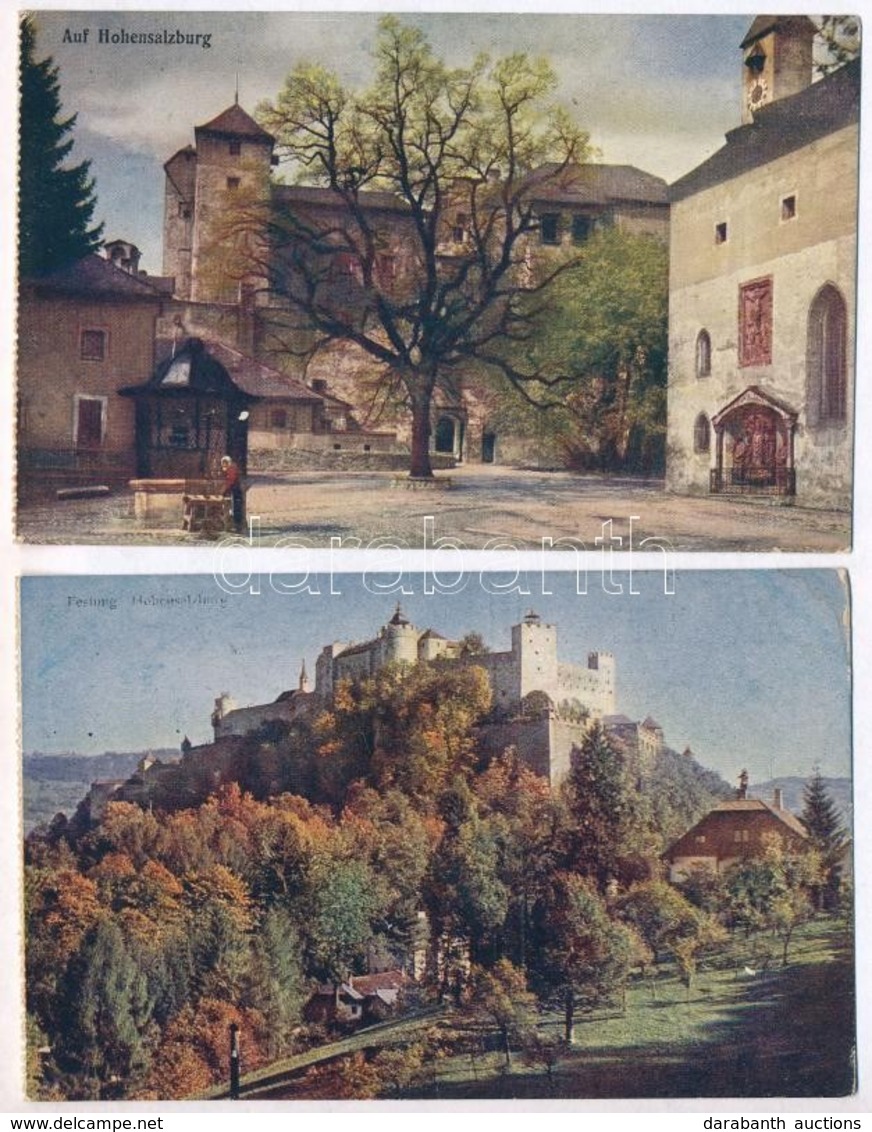 ** Salzburg, Hohensalzburg; - 4 Unused Pre-1940 Postcards - Sin Clasificación