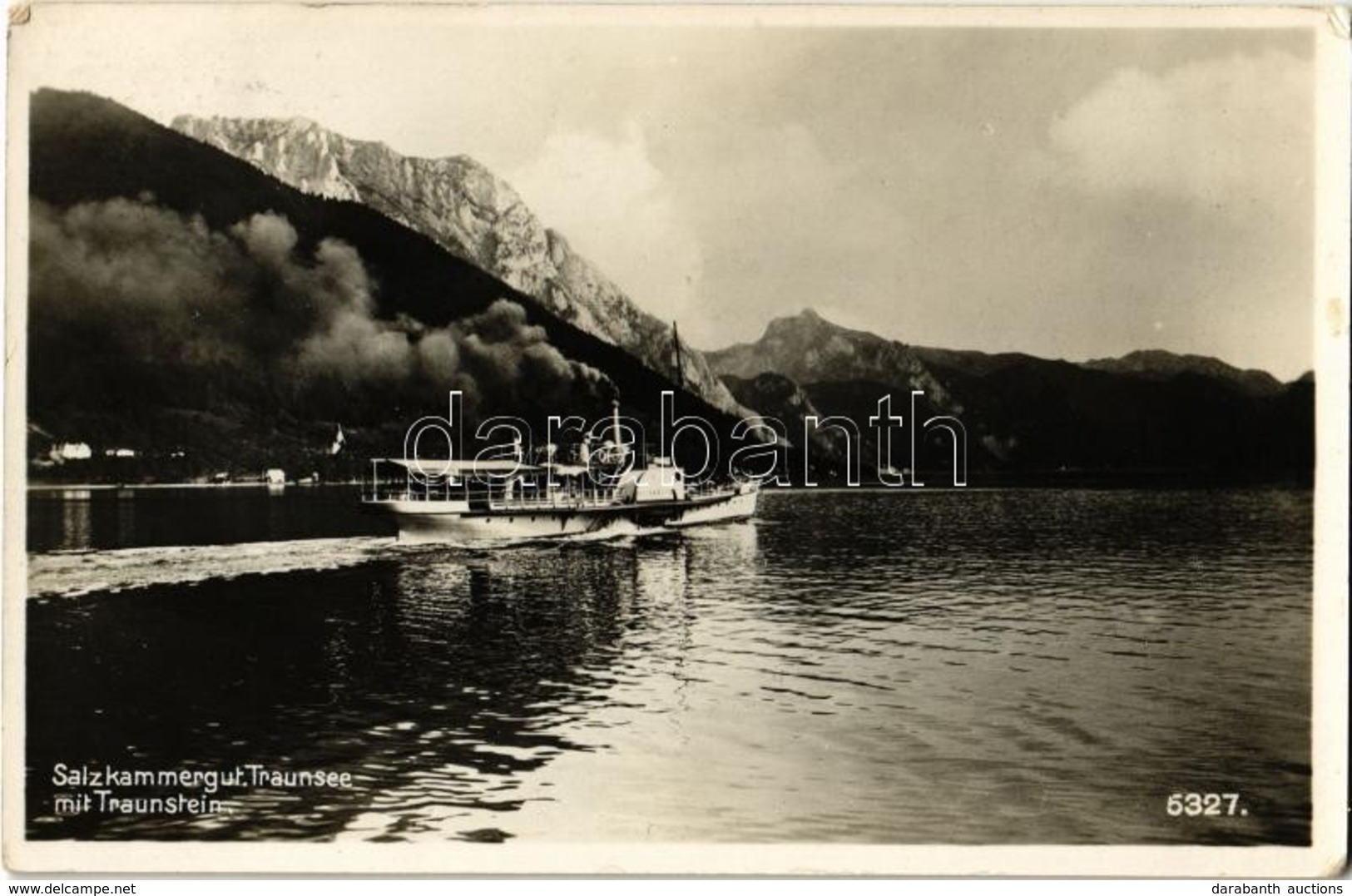 T2 1937 Salzkammergut, Traunsee Mit Traunstein / Lake, Mountain, Steamship - Ohne Zuordnung