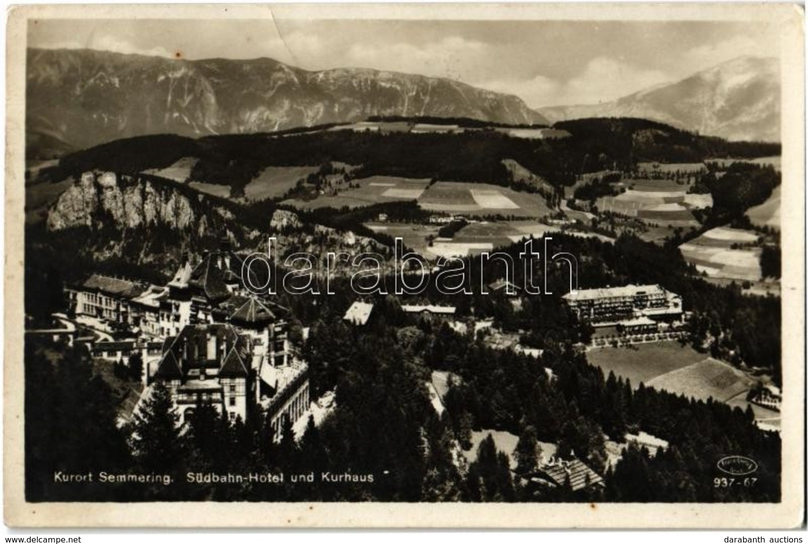 T2/T3 1931 Semmering, Südbahn-Hotel Und Kurhaus / Hotel, Spa (fa) - Sin Clasificación