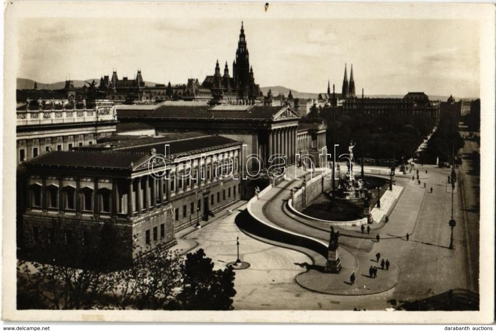 T2 1931 Vienna, Wien, Bécs I. Ring Des 12. November / Street, Parliament Building - Ohne Zuordnung