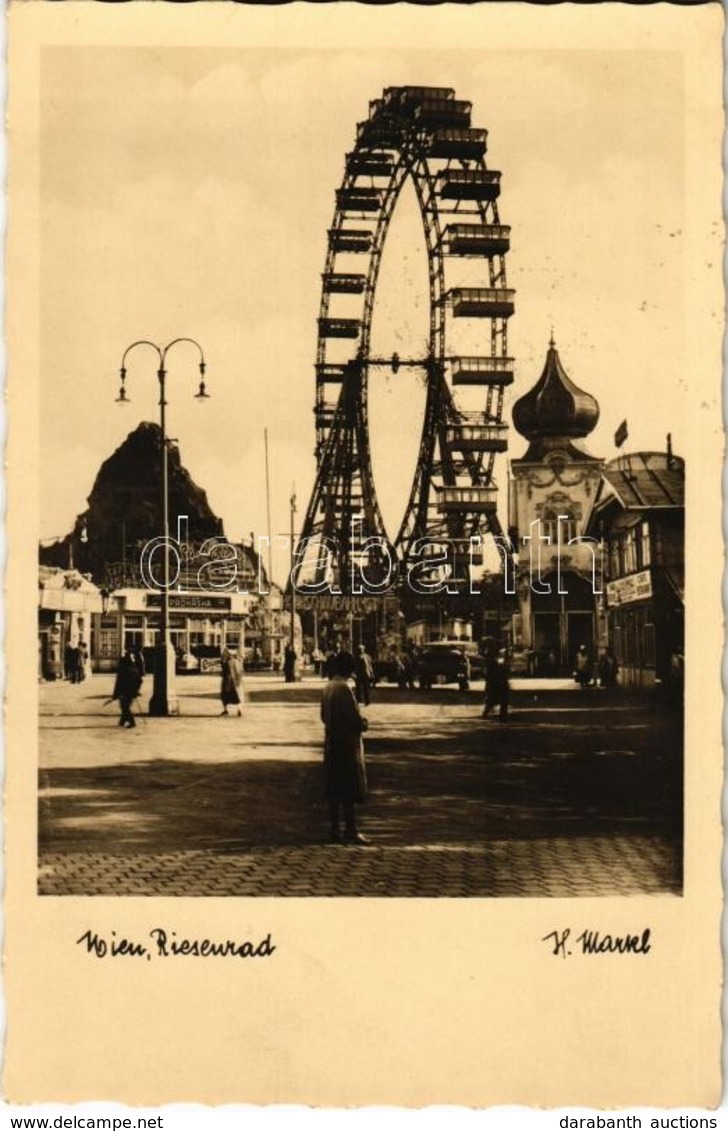 T1/T2 1931 Vienna, Wien, Bécs II. Riesenrad / Ferris Wheel - Ohne Zuordnung