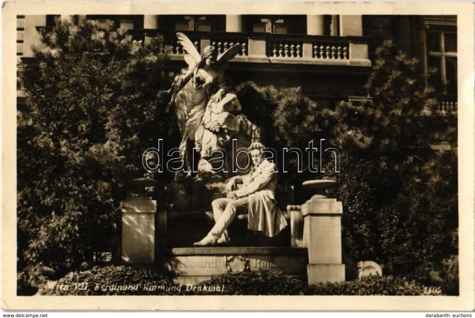 T2/T3 1930 Vienna, Wien, Bécs VII. Ferdinand Raimund Denkmal / Monument (EB) - Ohne Zuordnung