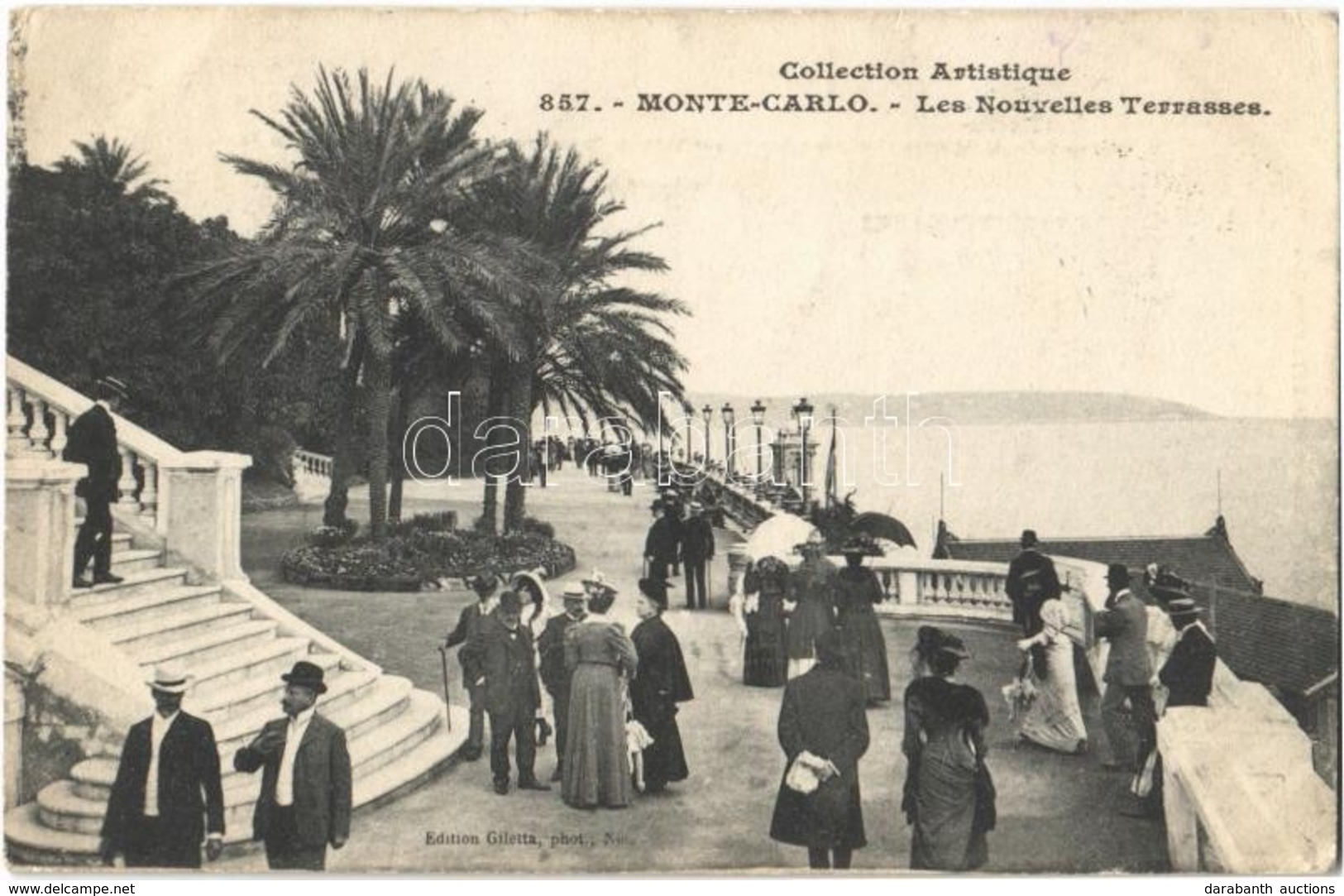 T2/T3 1907 Monte Carlo, Les Nouvelles Terrasses / The New Terrace (EK) - Non Classés