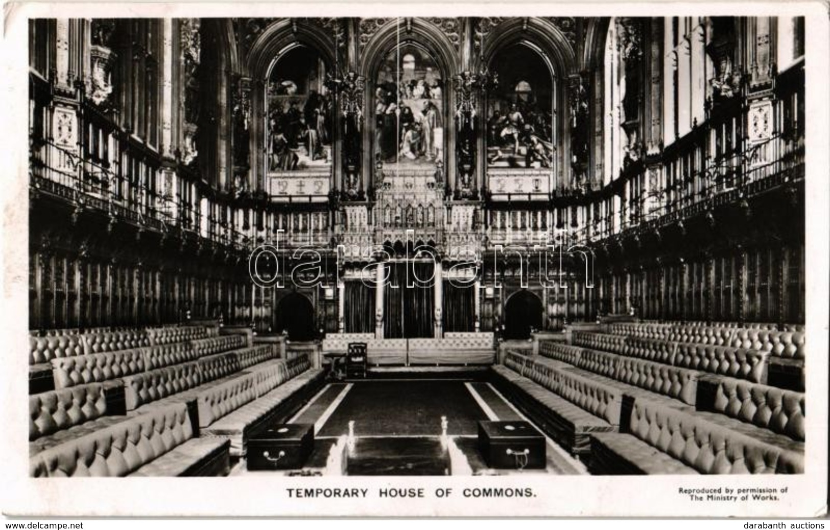 T1/T2 1948 London, Palace Of Westminster, Temporary House Of Commons - Unclassified