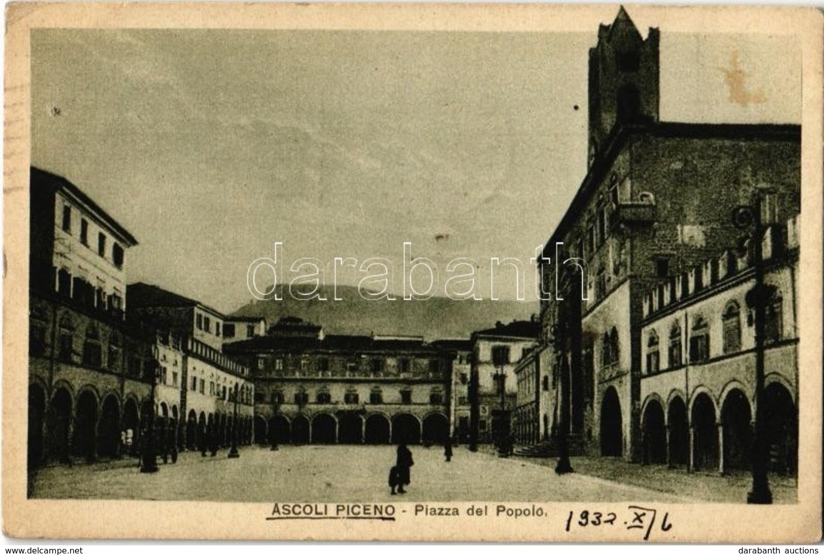 T2/T3 1932 Ascoli Piceno, Piazza Del Popolo / Square (fl) - Sin Clasificación