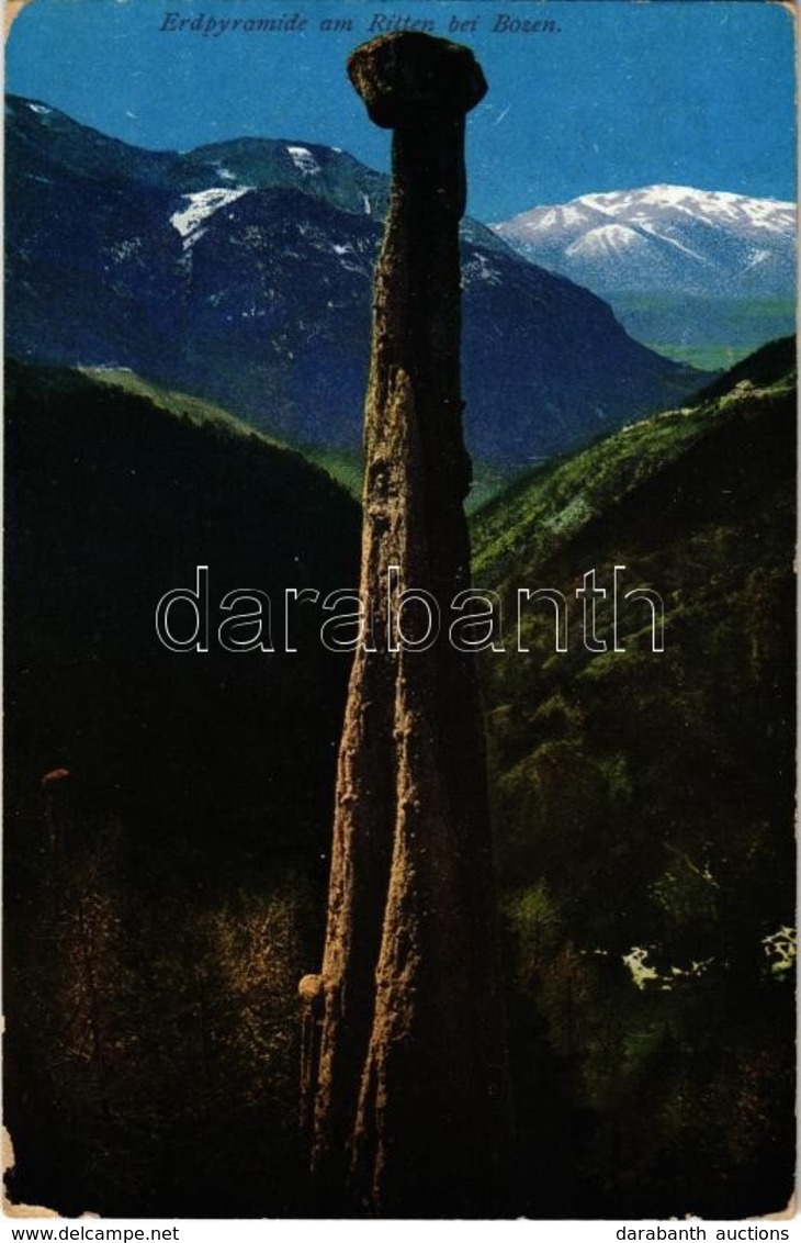 T2/T3 Bolzano, Bozen (Südtirol); Erdpyramide Am Ritten Bei Bozen / Earth Pyramid (worn Corners) - Ohne Zuordnung