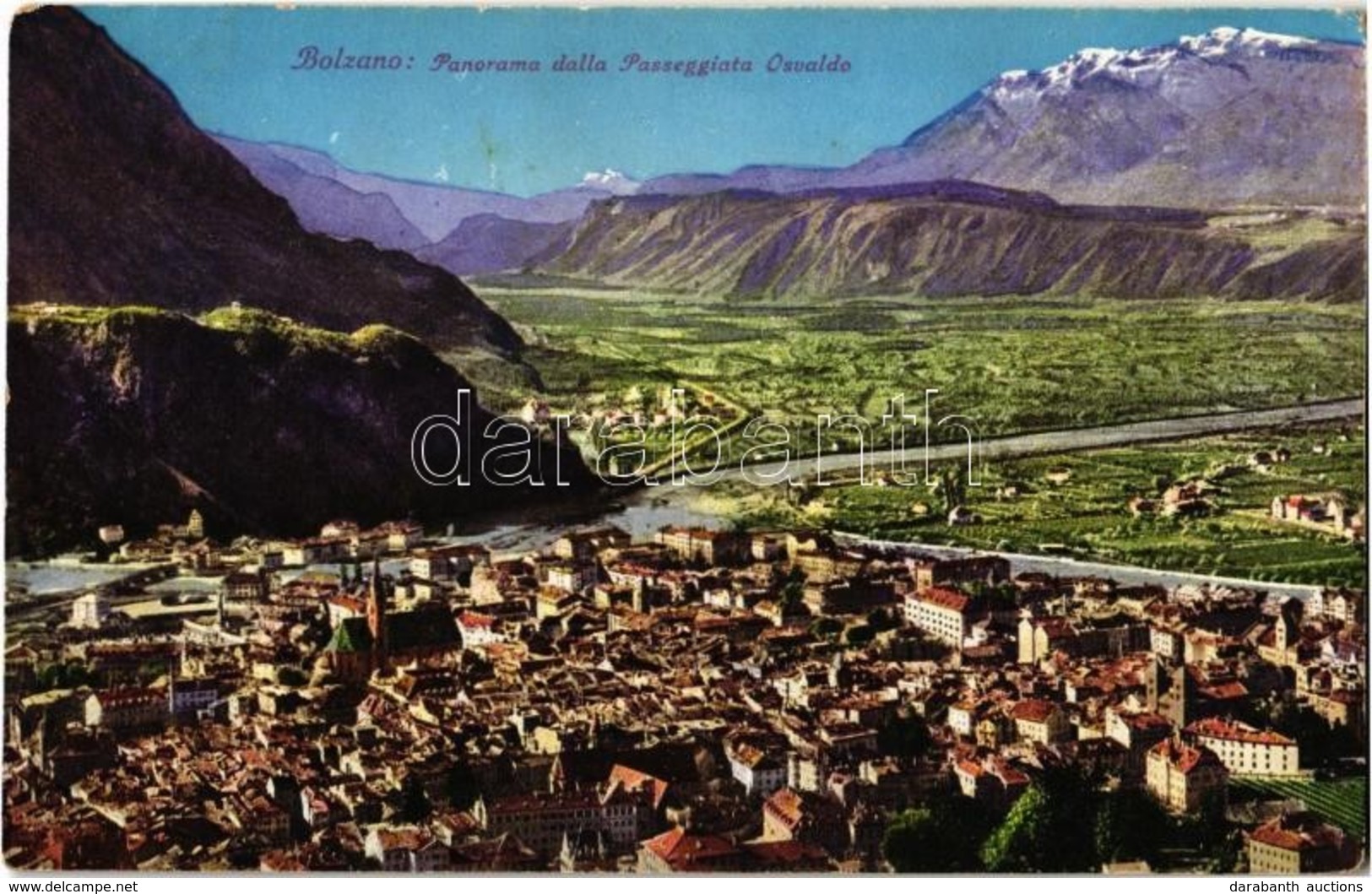 T2 Bolzano, Bozen (Südtirol); Panorama Dalla Passeggiata Osvaldo / General View - Unclassified