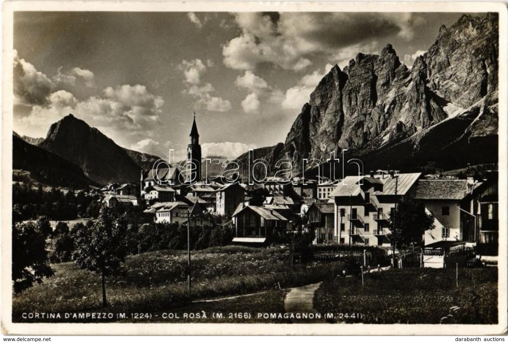 T2 1935 Cortina D'Ampezzo, Col Rosa, Pomagagnon / General View, Mountains - Ohne Zuordnung