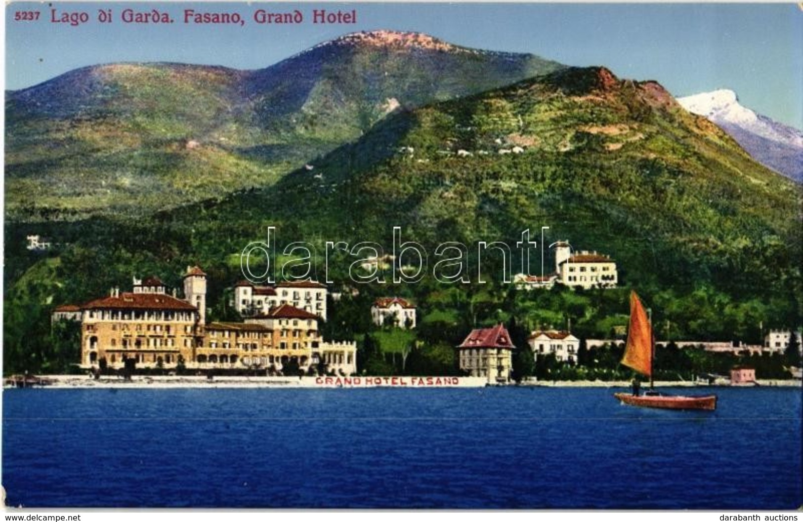 * T1/T2 1912 Fasano, Lago Di Garda, Grand Hotel / Lake, Hotel - Unclassified