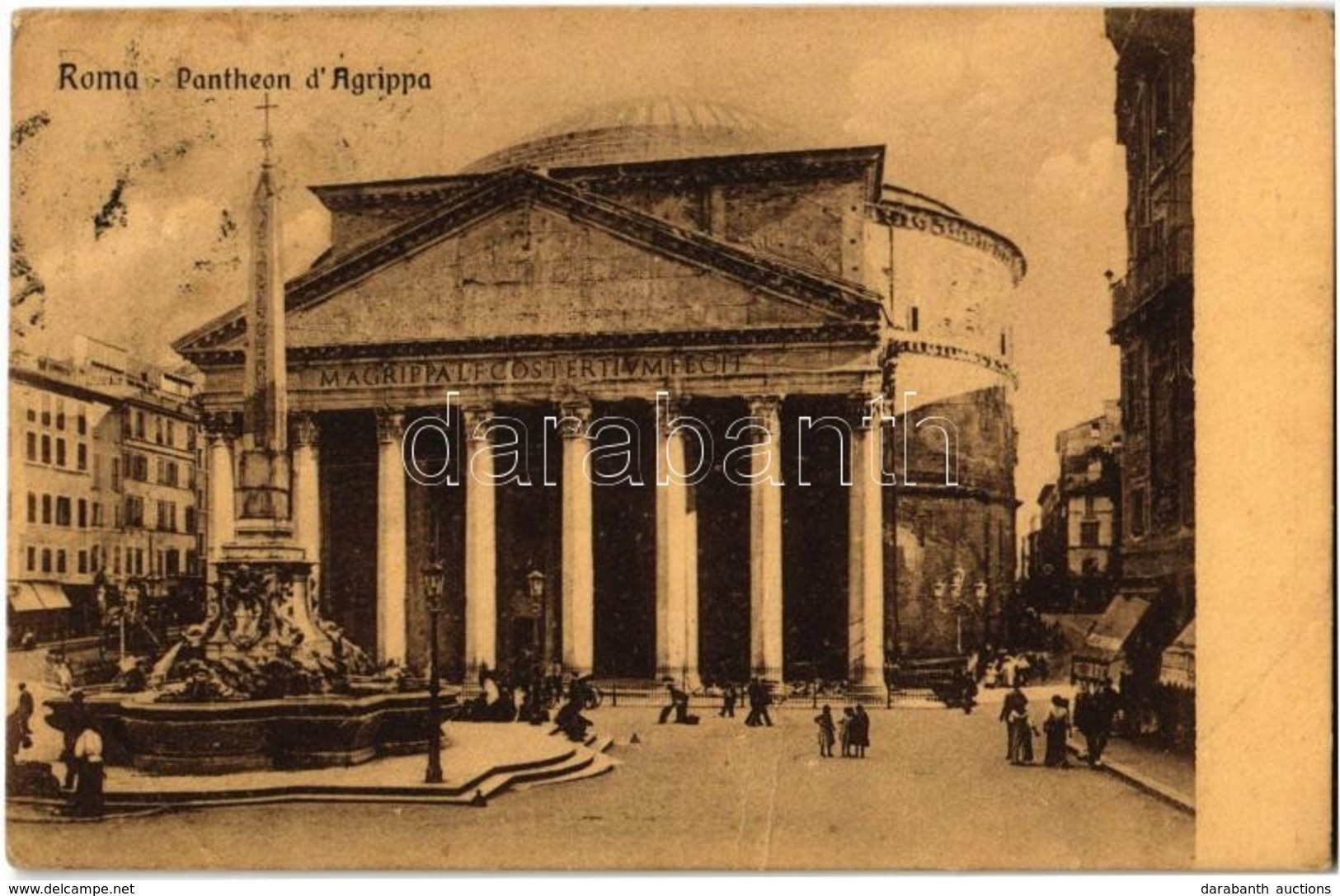 * T2/T3 1919 Rome, Roma; Pantheon D'Agrippa (Rb) - Ohne Zuordnung