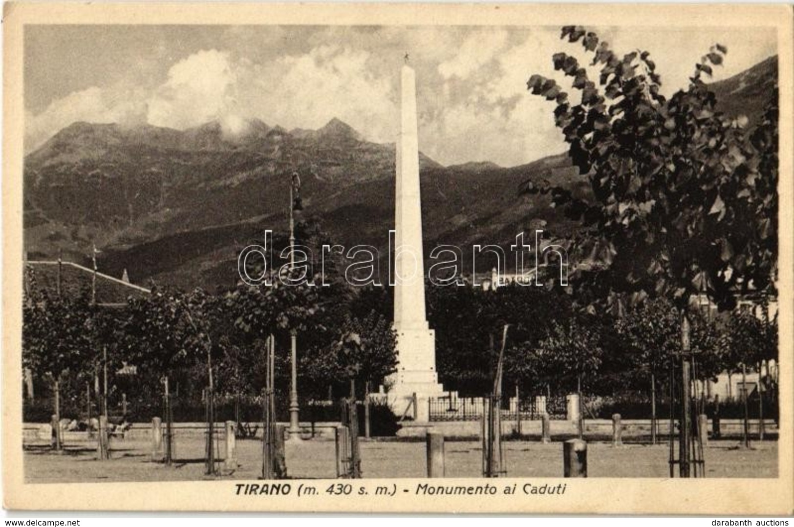 ** T1/T2 Tirano, Monumento Ai Caduti / Monument - Sin Clasificación