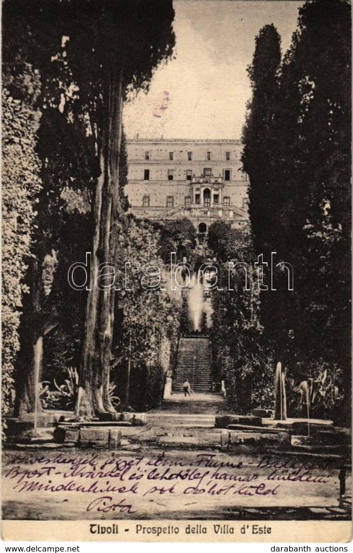 T2 1920 Tivoli, Prospetto Della Villa D'Este / Villa - Ohne Zuordnung