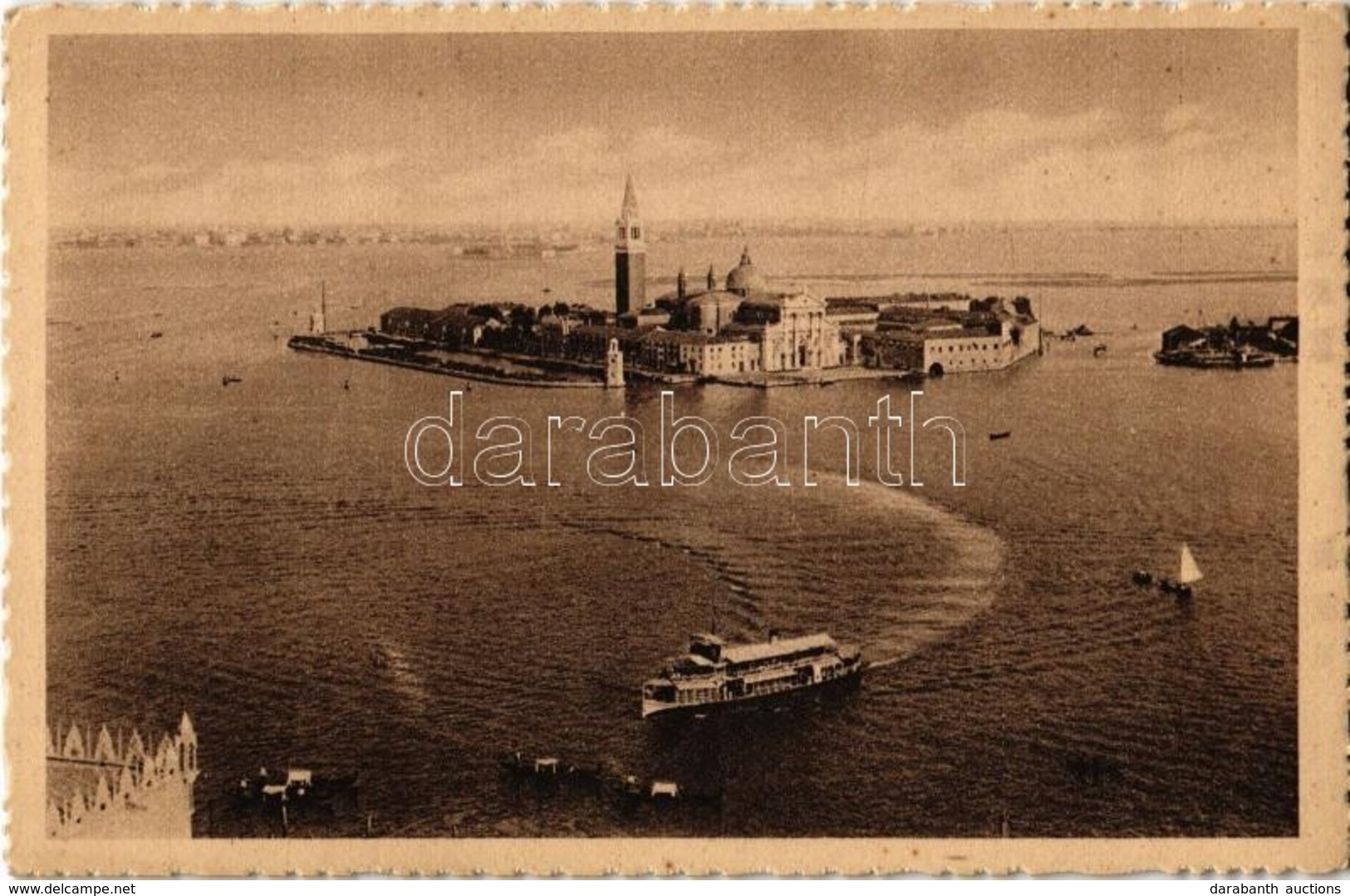 ** T2/T3 Venezia, Venice; Isola San Giorgio / Island Of St. George, Ship, Boats (fl) - Ohne Zuordnung