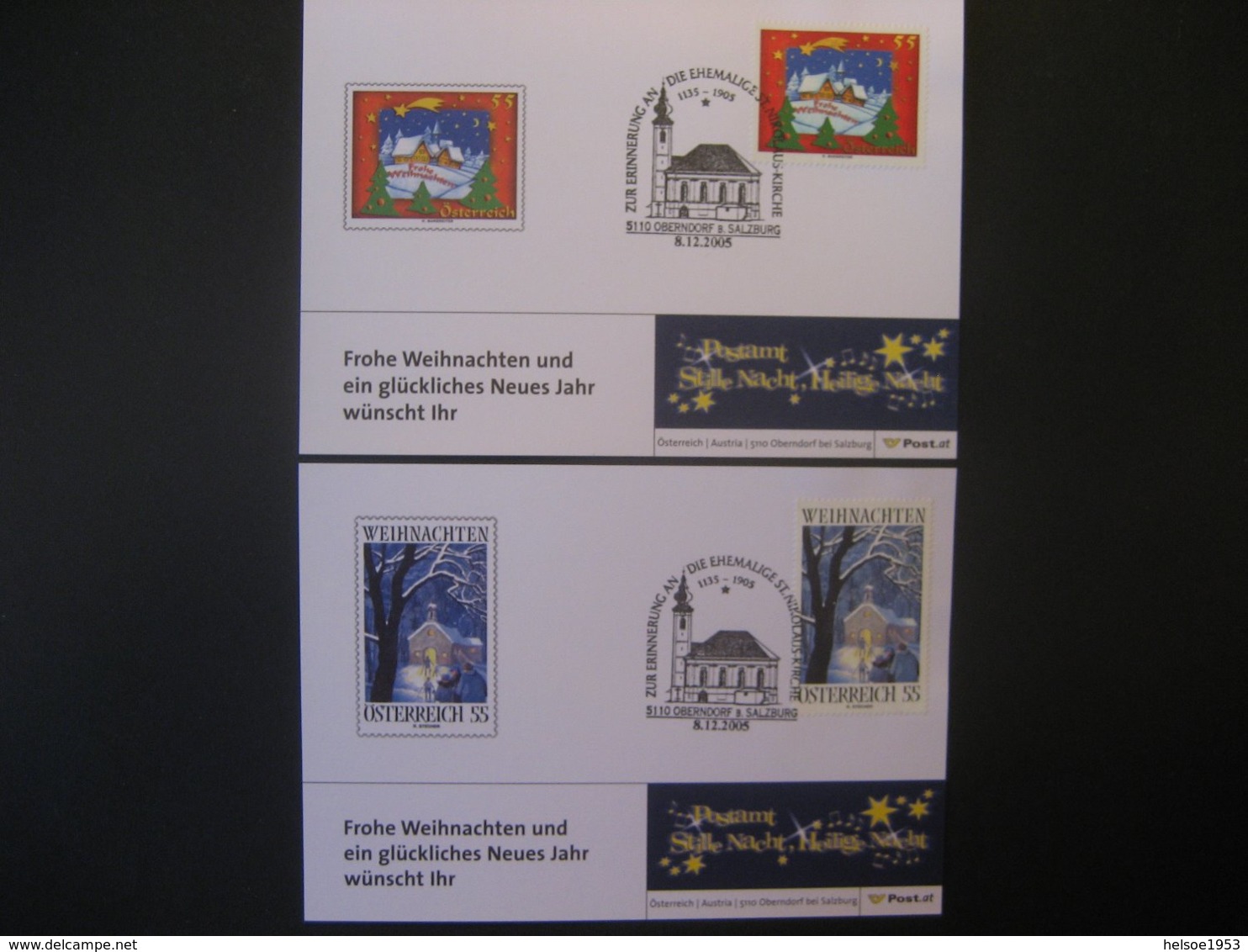 Österreich- Oberndorf 8.12.2005 Nikolauskirche - Cartas & Documentos