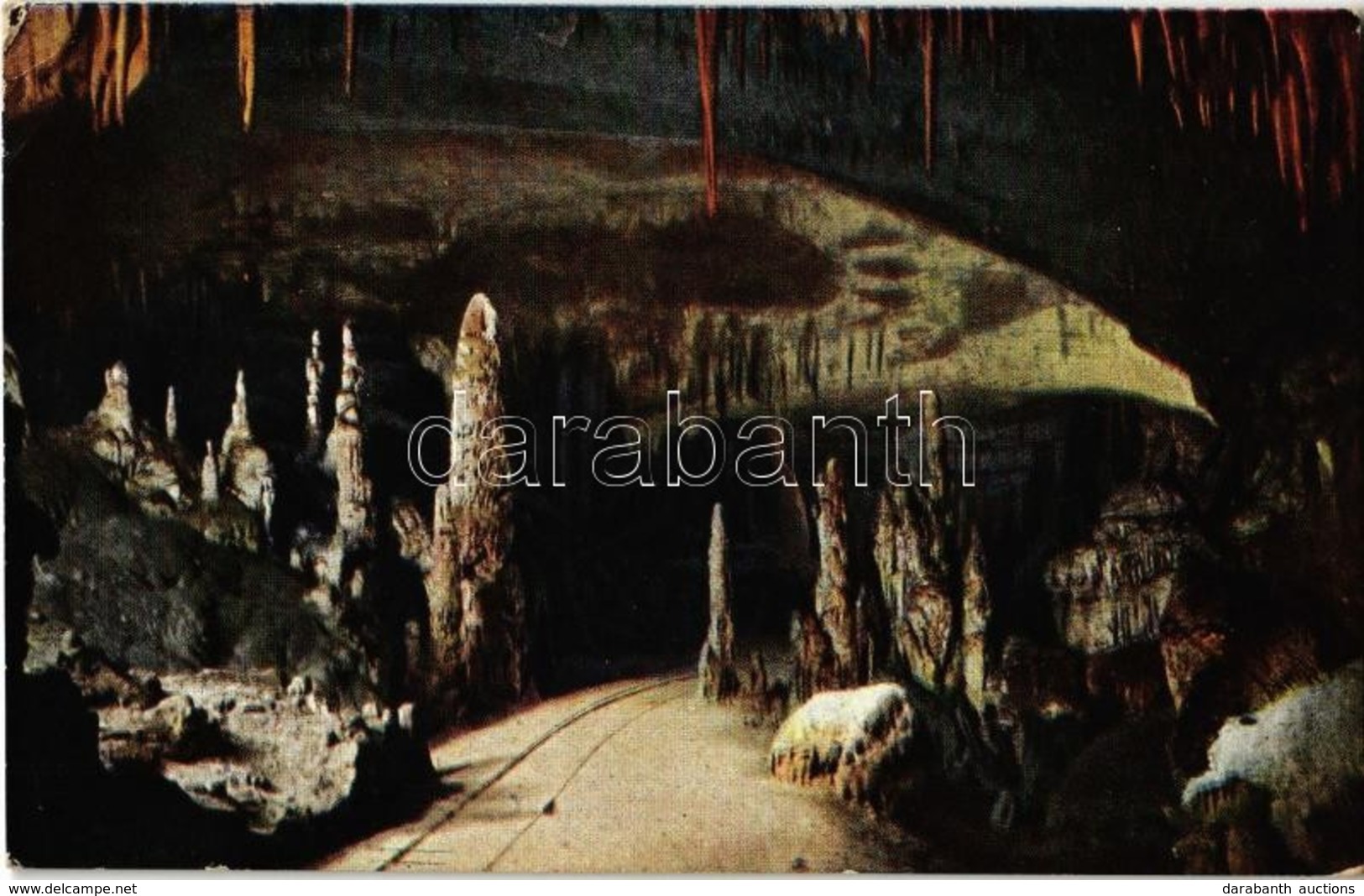 T2/T3 1931 Postojna, Postumia; RR. Grotte Demaniali, Il Viale Delle Colonne / Cave (worn Corners) - Unclassified