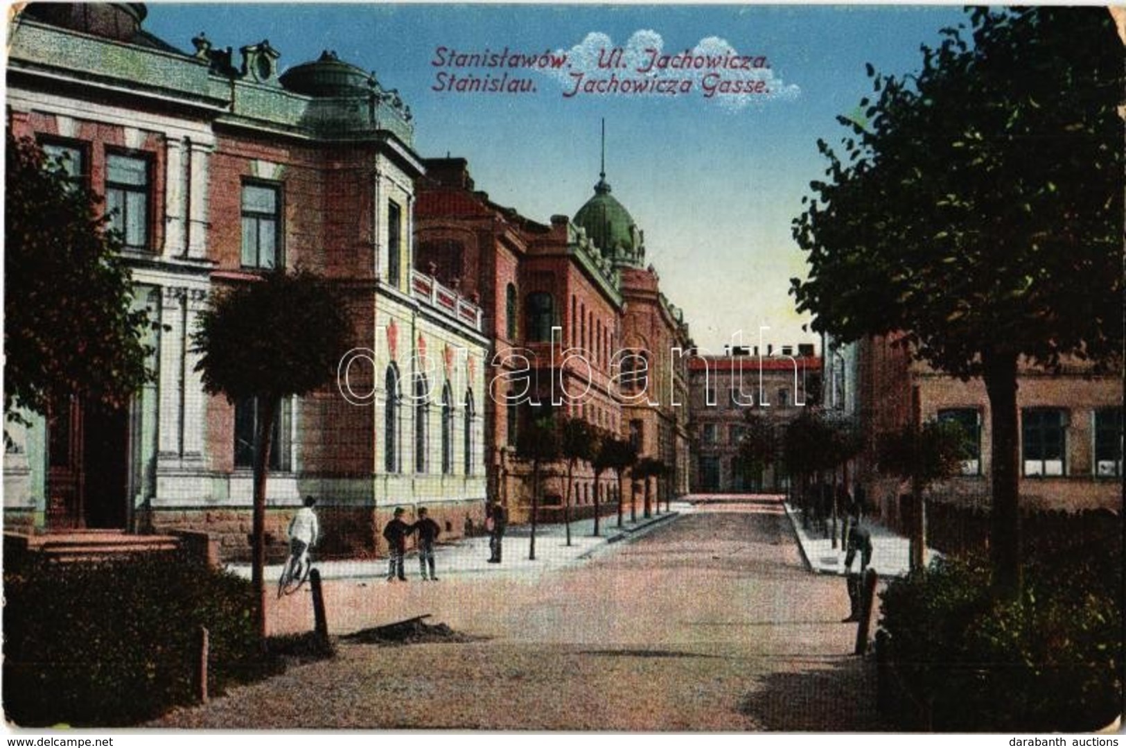 T2 1916 Ivano-Frankivsk, Stanislawów, Stanislau; Ul. Jachowicza / Street - Ohne Zuordnung