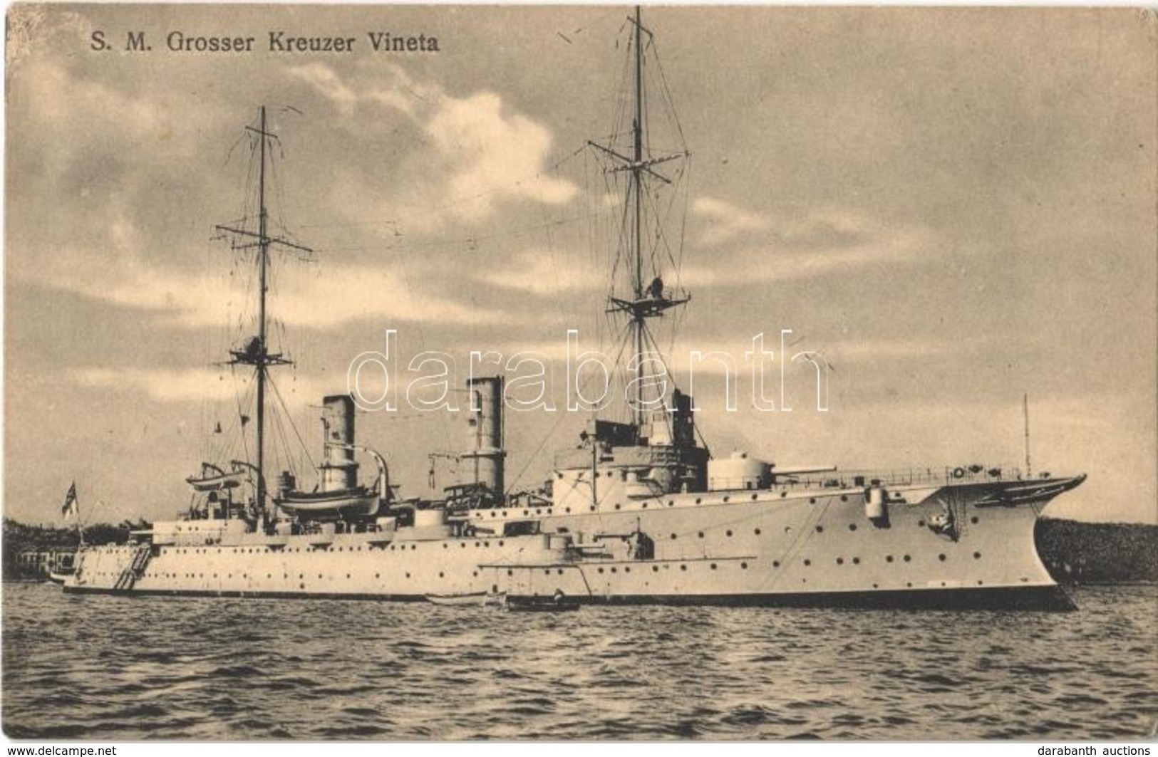 ** T2 SM Grosser Kreuzer Vineta. Kaiserliche Marine / German Navy SMS Vineta Protected Cruiser Of The Victoria Louise Cl - Sin Clasificación