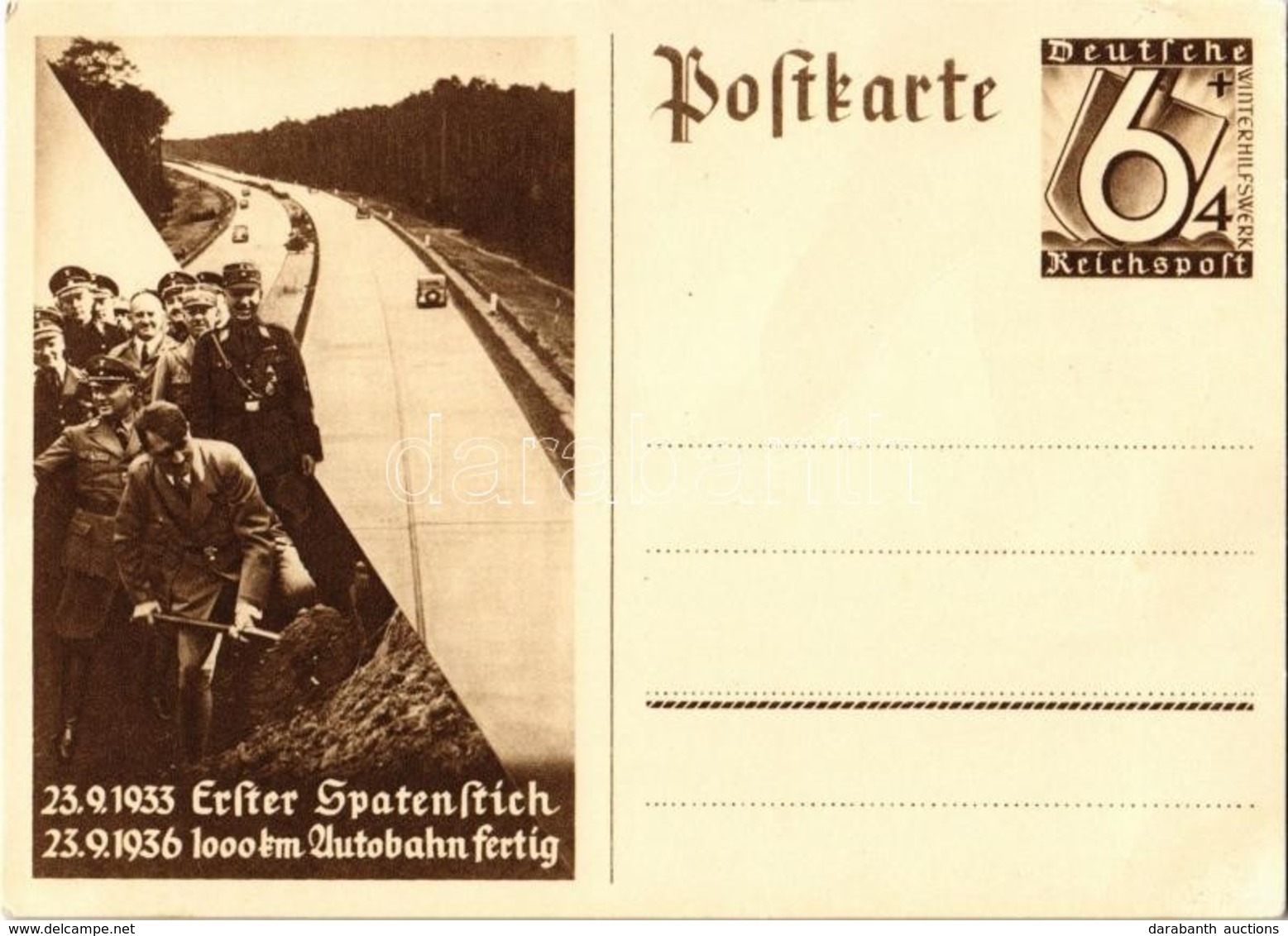 ** T2 1933 Erster Spatenstich - 1936 1000 Km Autobahn Fertig / 1933 First Groundbreaking - 1936 1000 Km Highway Complete - Unclassified