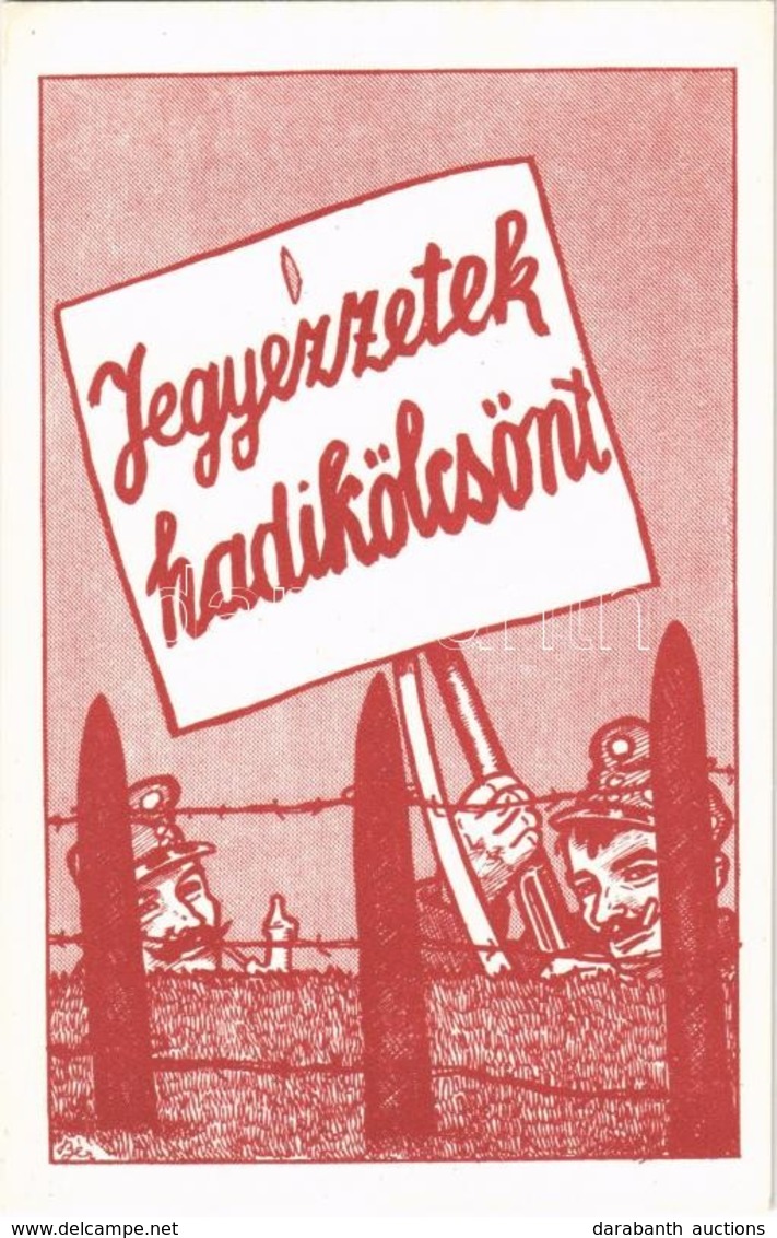 ** T2/T3 Jegyezzetek Hadikölcsönt! / WWI Hungarian Military War Loan Propaganda S: Bér - Sin Clasificación