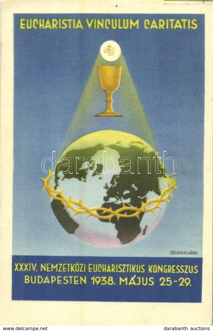 ** 1938 Budapest XXXIV. Nemzetközi Eucharisztikus Kongresszus - 2 Db Képeslap / 34th International Eucharistic Congress  - Non Classés