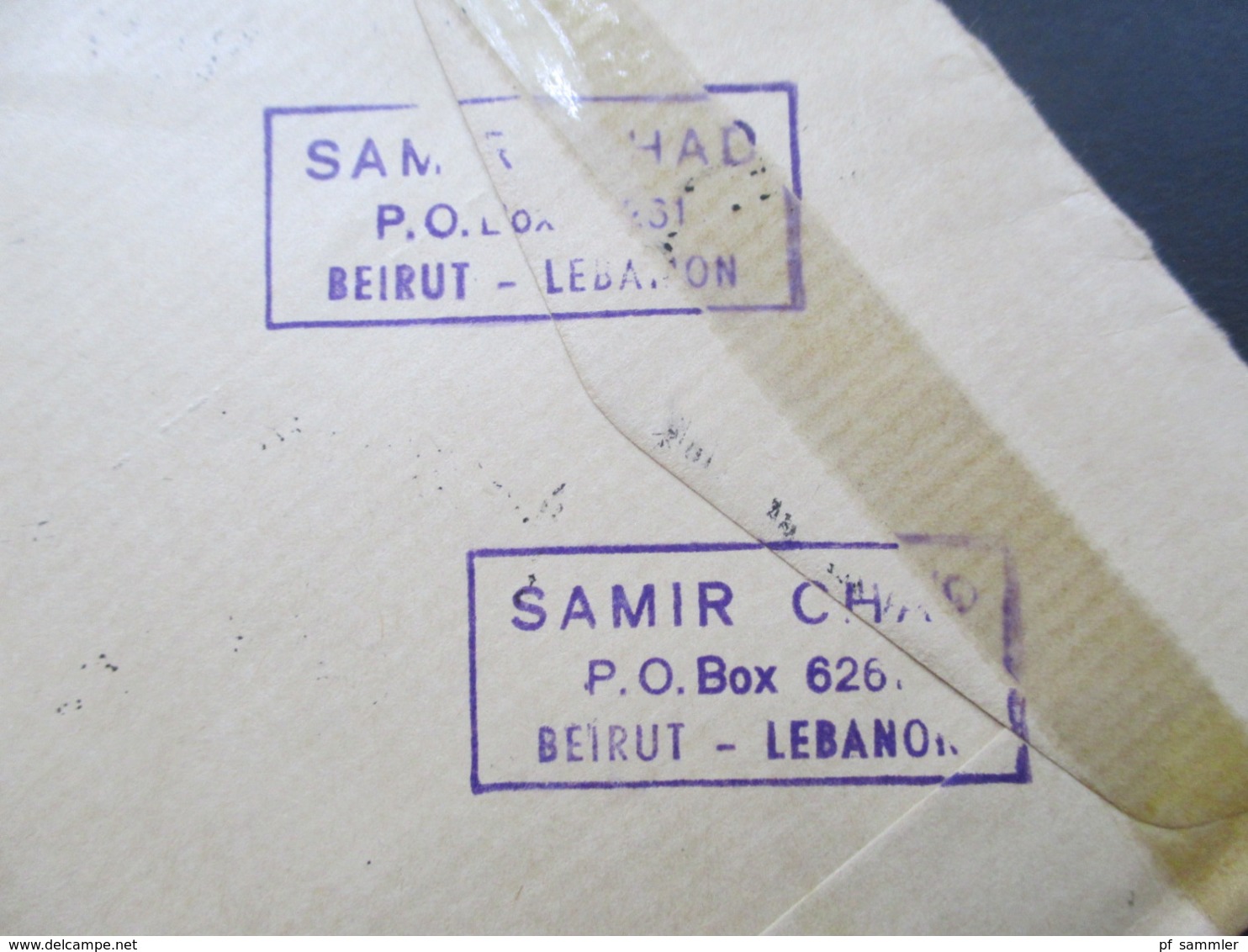 Libanon / Liban 1970er Jahre Air Mail / Registered Beirut Nach Bamberg Mit Luftpostmarke - Lebanon