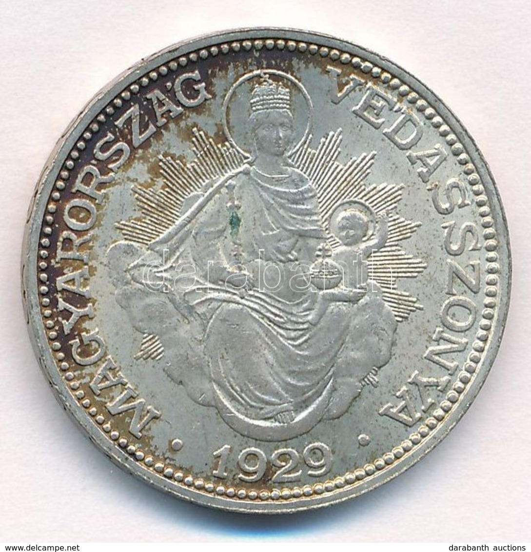 1929. 2P Ag 'Madonna' T:1- Kis Patina 
Adamo P7 - Unclassified