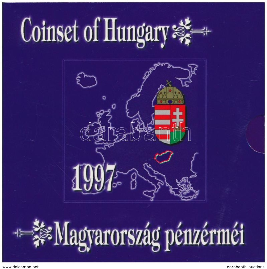 1997. 50f-200Ft (10xklf) Forgalmi Sor, Benne 200Ft Ag 'Deák', Karton Díszcsomagolásban T:BU Adamo FO30 - Ohne Zuordnung