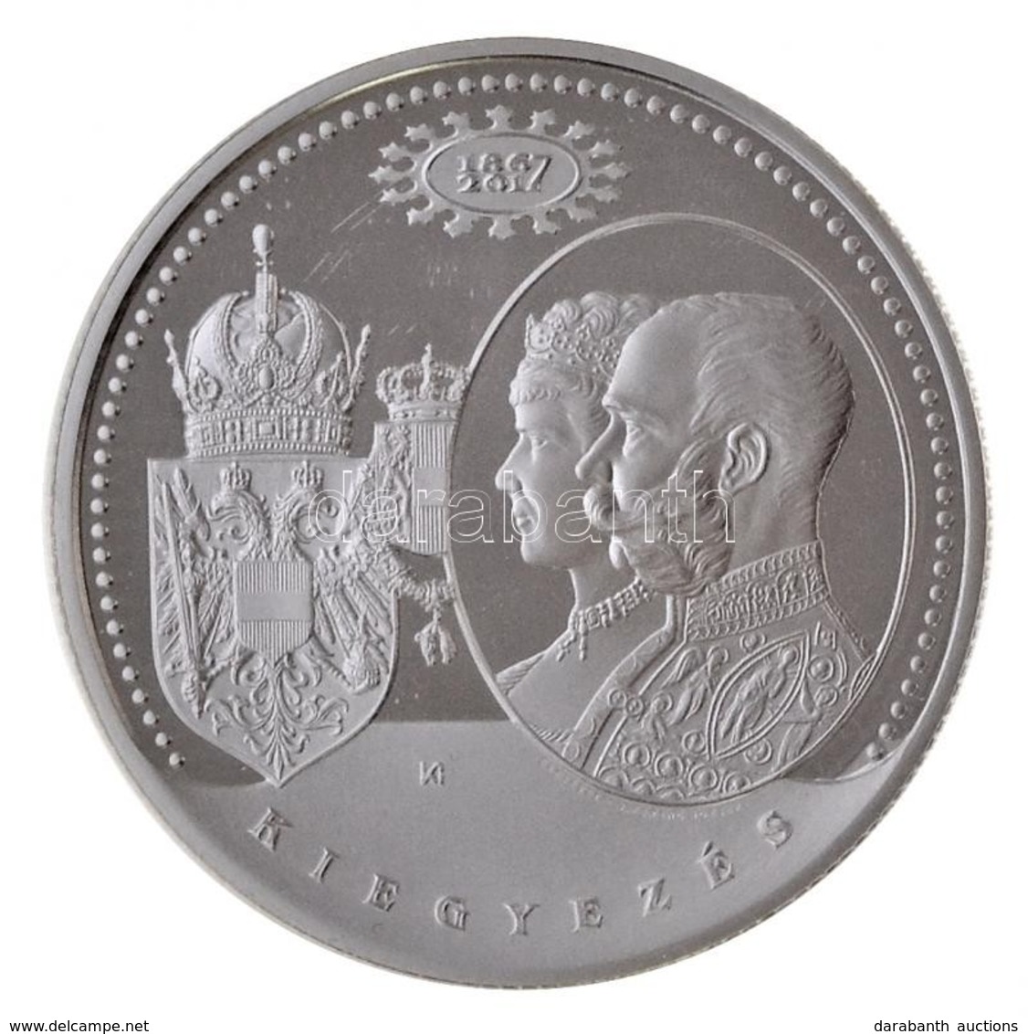 2017. 20.000Ft Ag 'Kiegyezés' Tanúsítvánnyal T:PP 
Hungary 2017. 20.000 Forint Ag 'Austro-Hungarian Compromise Of 1867'  - Unclassified