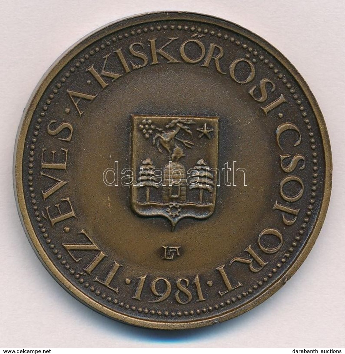 Lapis András (1942-) 1981. '10 éves A Kiskőrösi Csoport / Petőfi Szülőháza' Br Emlékérem (42,5mm) T:1 - Non Classés