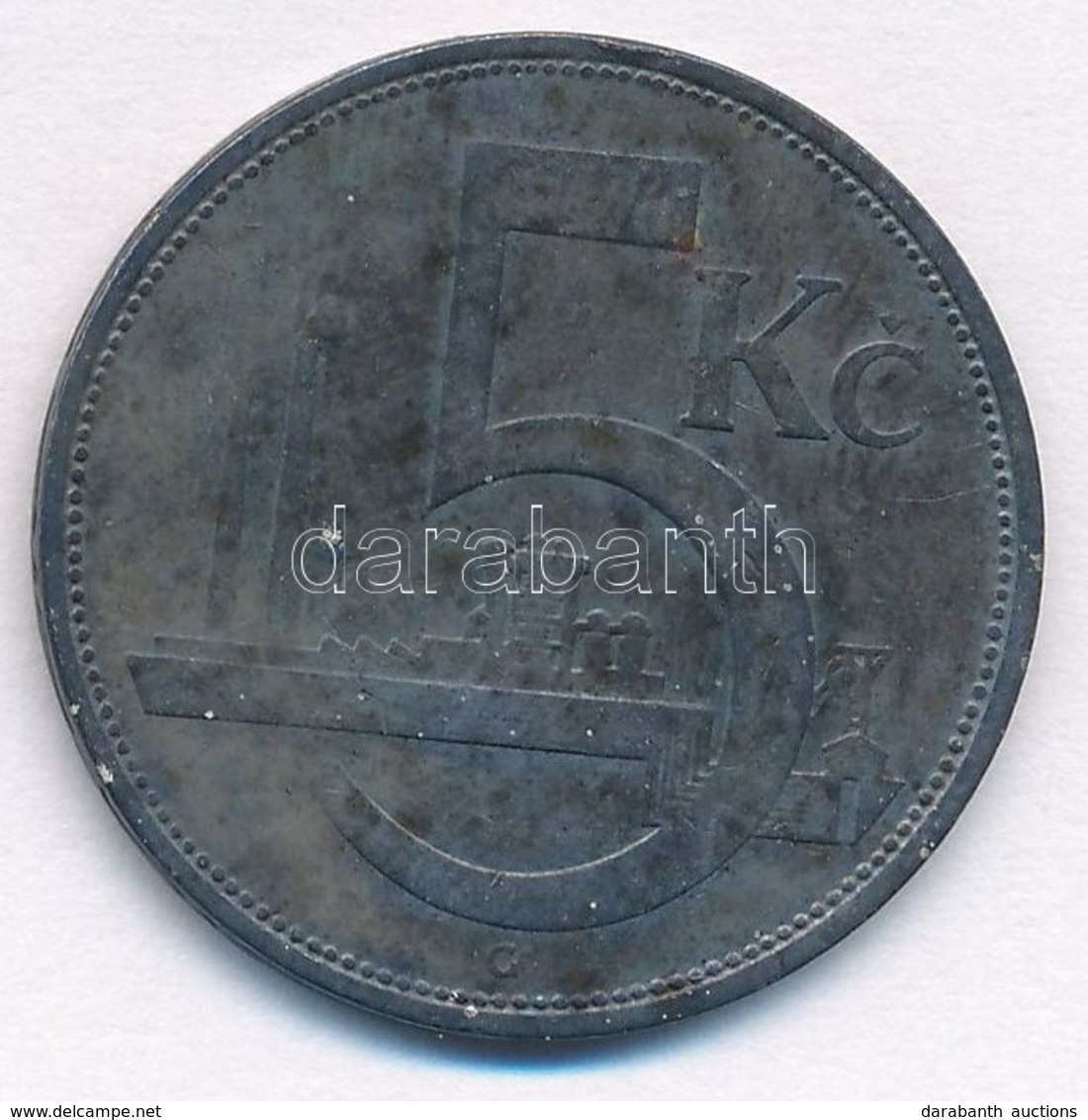 Csehszlovákia 1929. 5K Ag T:2- Patina
Czechoslovakia 1929. 5 Korun Ag C:VF Patina Krause KM#11 - Unclassified