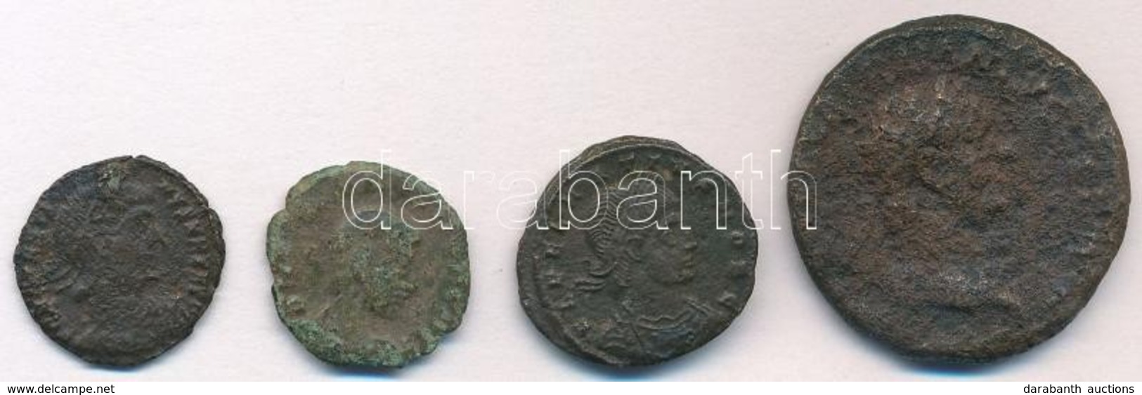 Római Birodalom 4db-os Vegyes Római Rézpénz Tétel A Kr. U. III-IV. Századból T:3,3-
Roman Empire 12pcs Of Various Roman  - Ohne Zuordnung