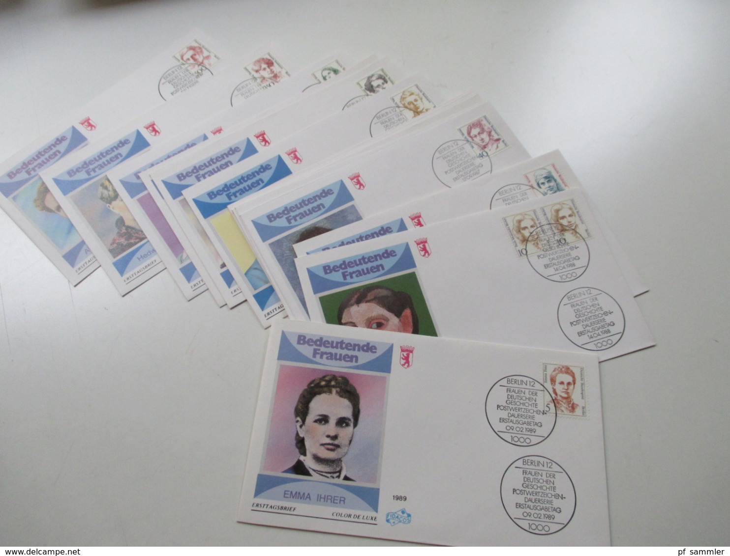 Berlin Freimarken / Dauerserie Frauen Der Geschichte FDC 15 Verschiedene Umschläge. Hoher Katalogwert - Storia Postale